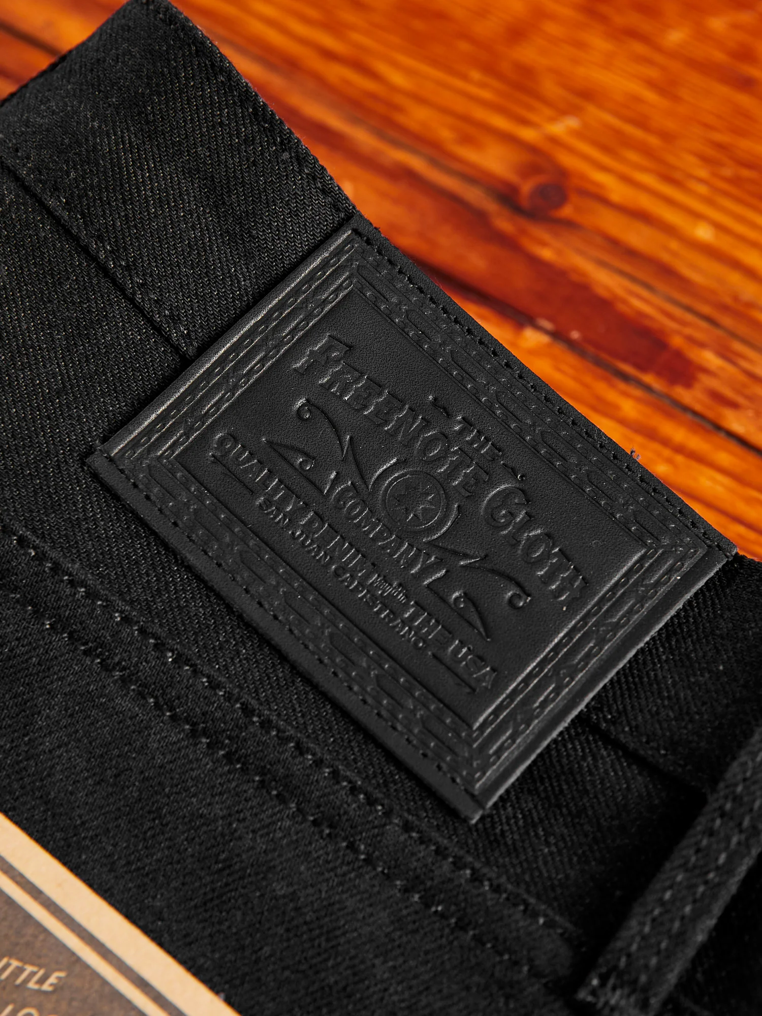 "Portola" 14.25oz Black Selvedge Denim - Tapered Fit - Image 3