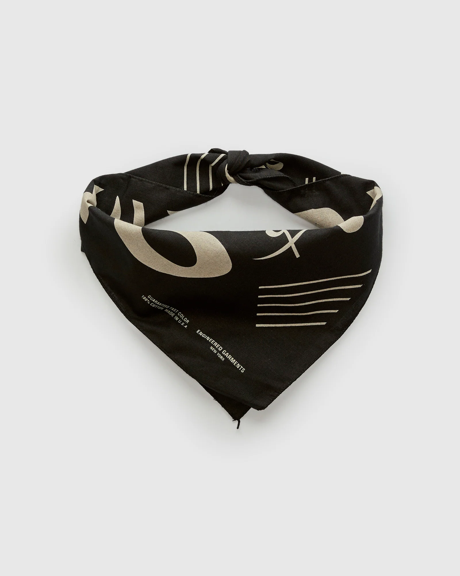 Printed Bandana in Black Piano - Image 2