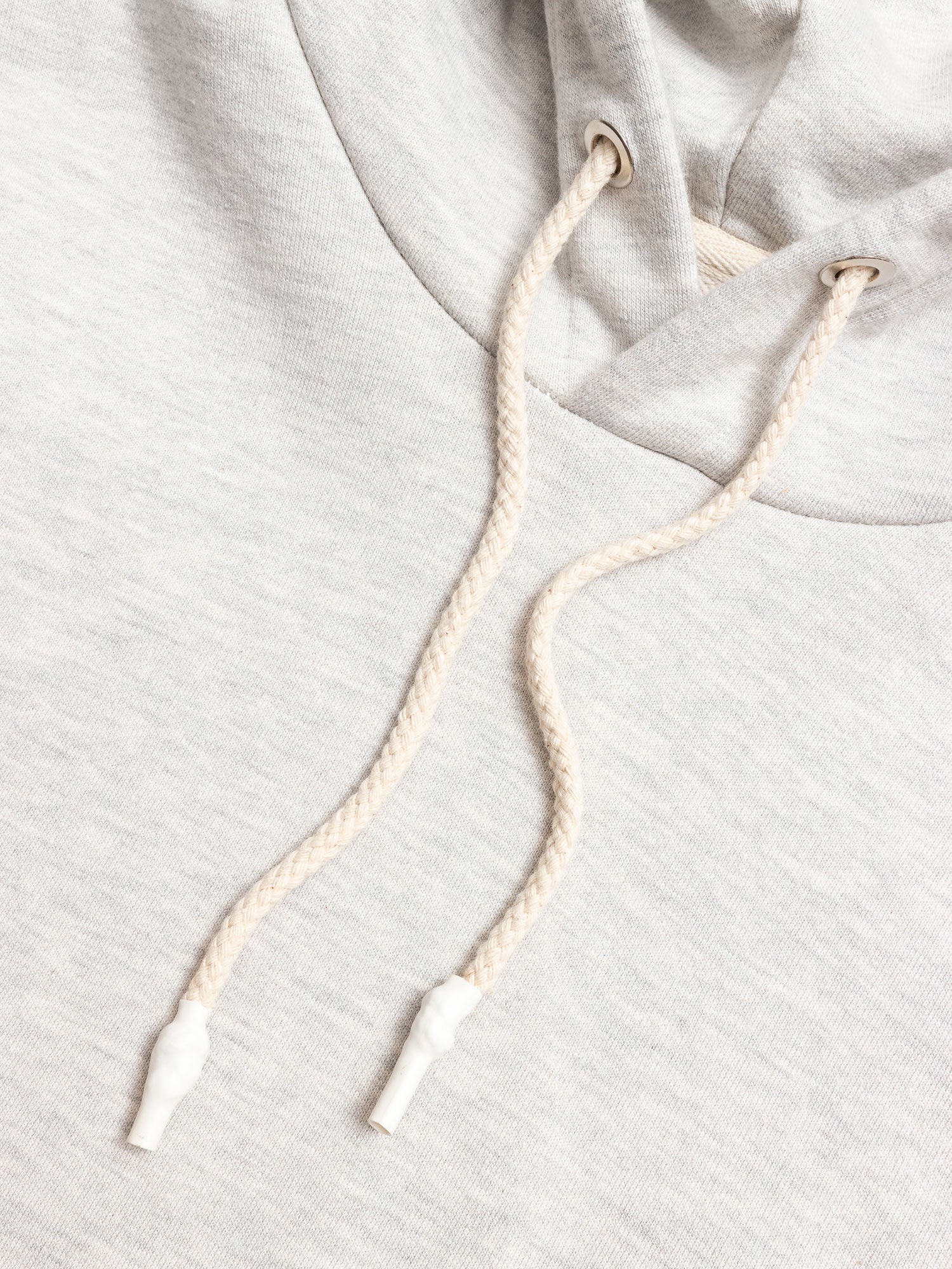 P's Pullover Hoodie in White Melange - Image 4