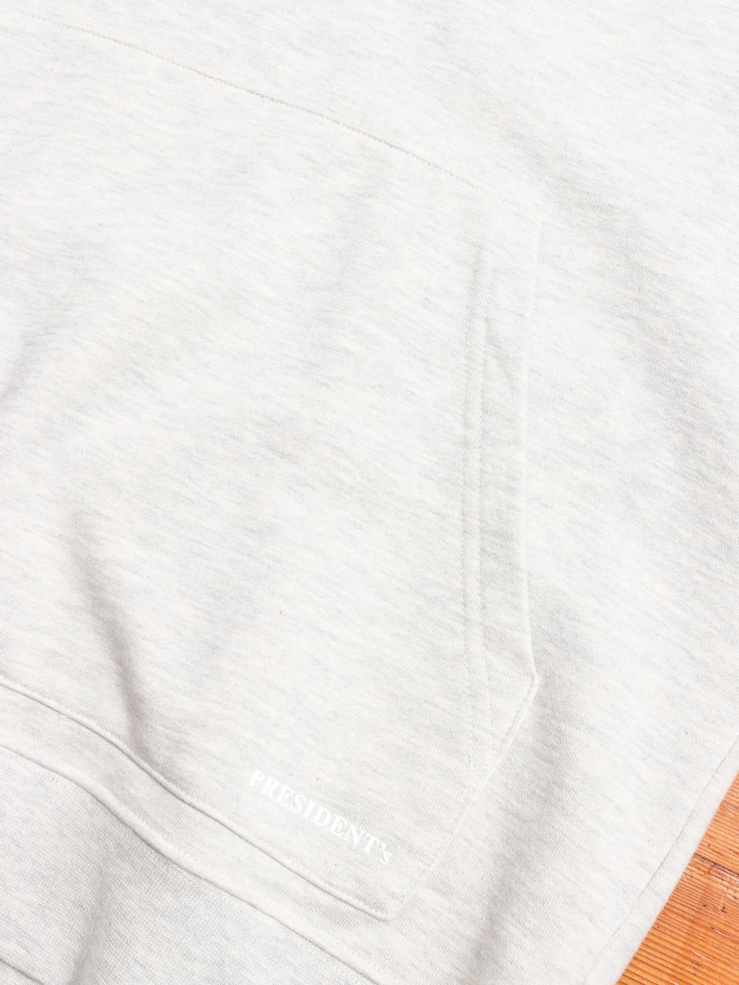 P's Pullover Hoodie in White Melange - Image 6