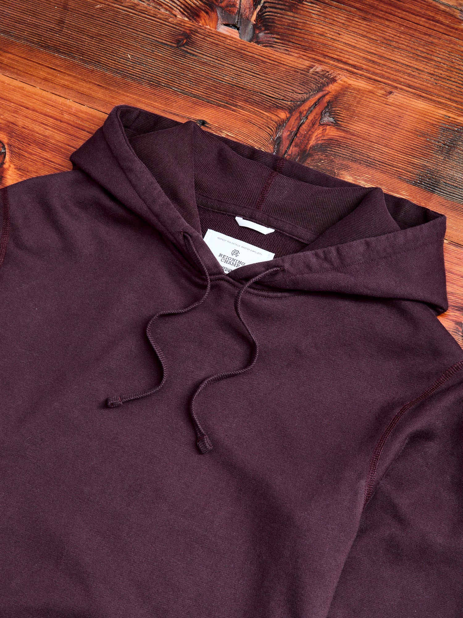 Pullover Hoodie in Oxblood - Image 3
