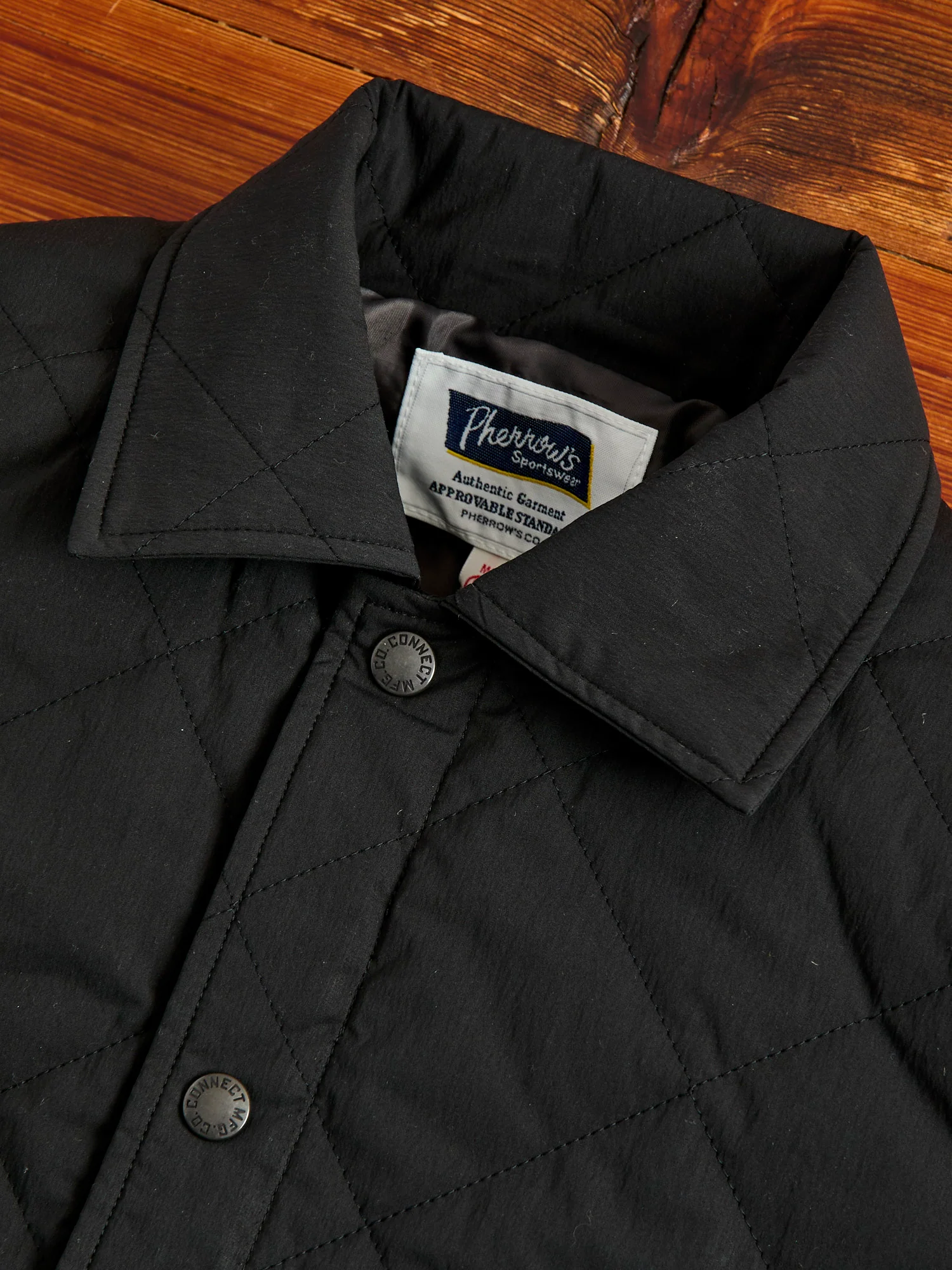Quilted Overshirt Jacket in Black - Image 5