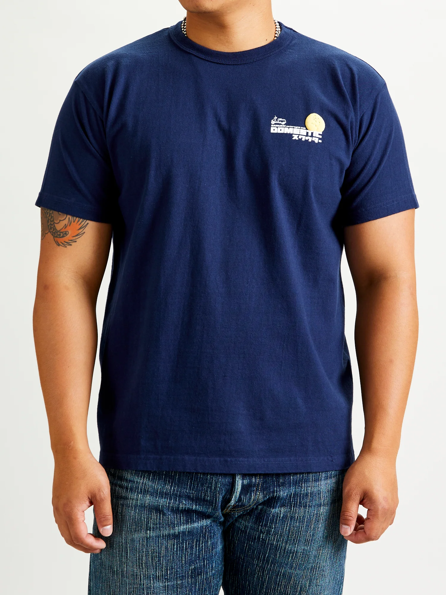 "Rabbit" Heavyweight T-Shirt in Navy - Image 3