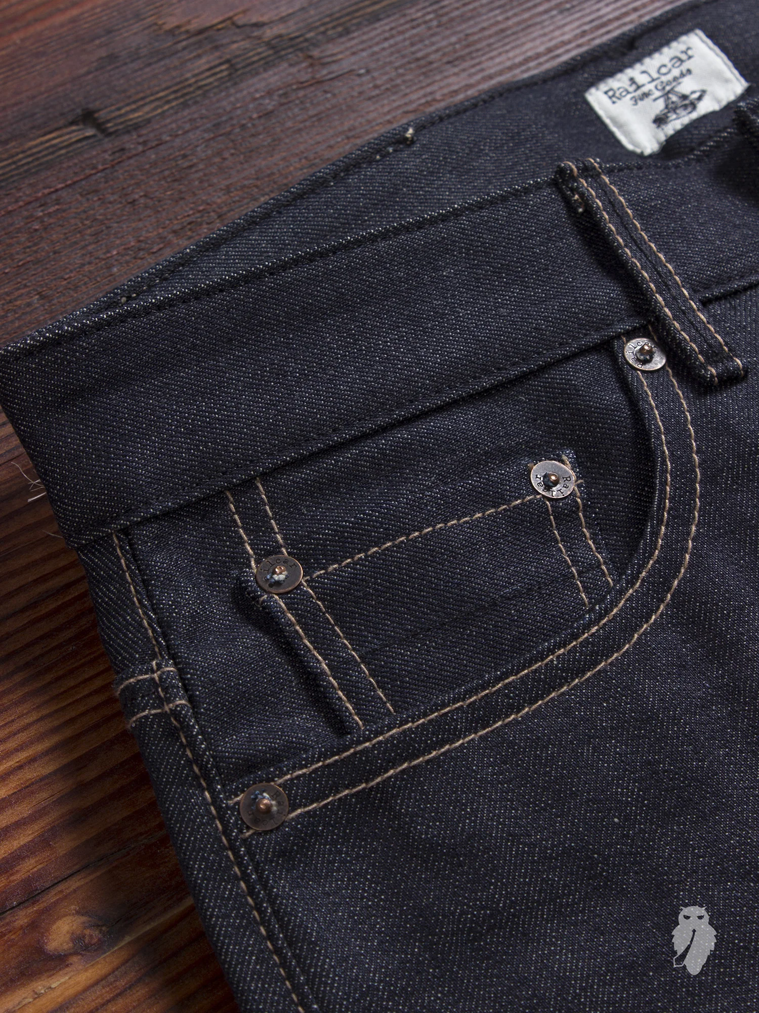 X019 "Tinted Weft" 13.75oz Selvedge Denim - Spikes Fit - Image 5