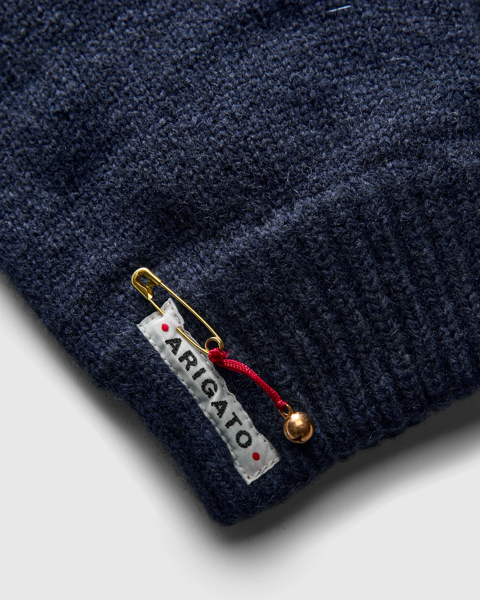 Recycled Cashmere Fingerless Gloves in Dark Navy - Image 3