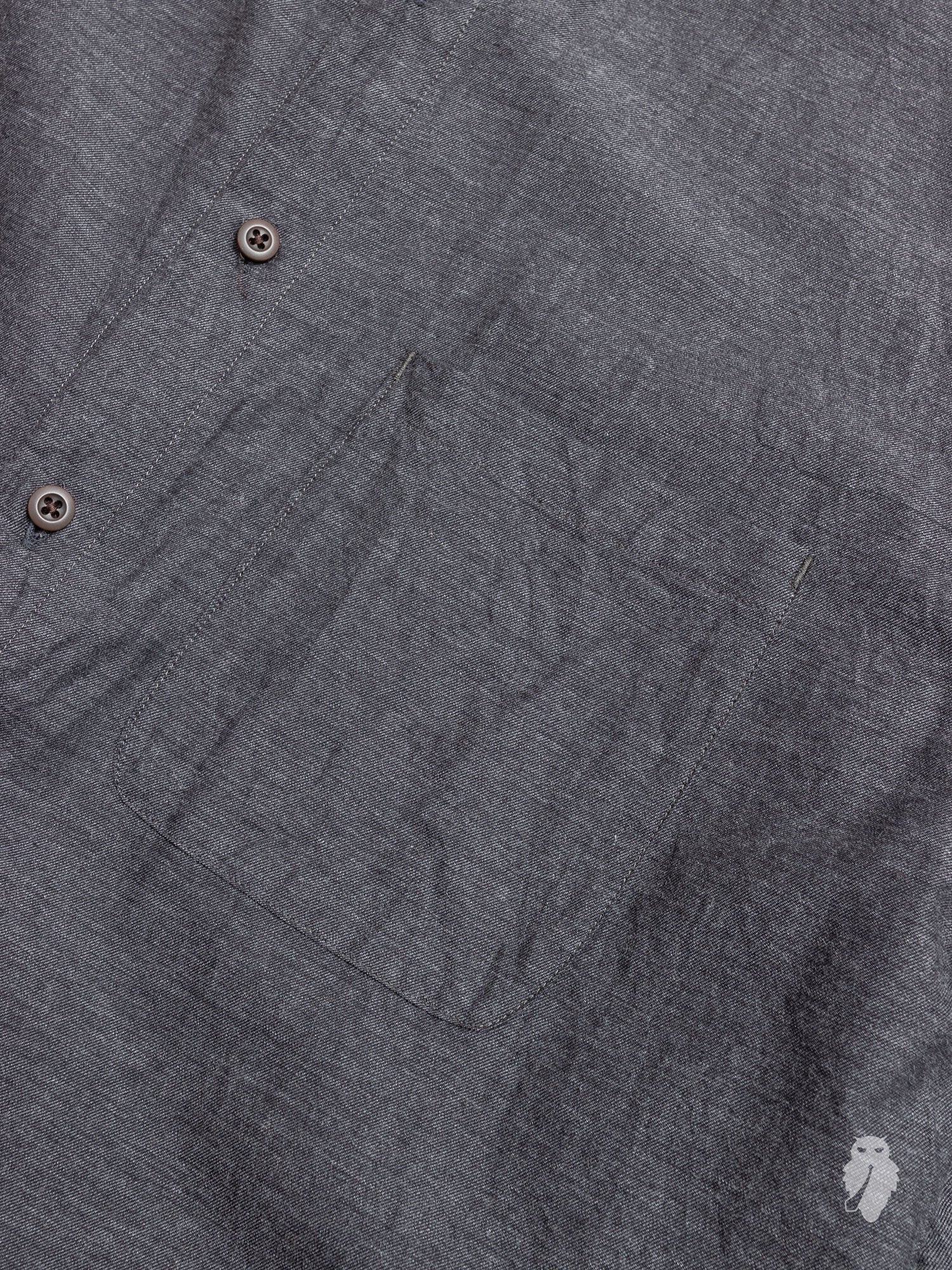 Regular Collar Longshirt in Charcoal - Image 4