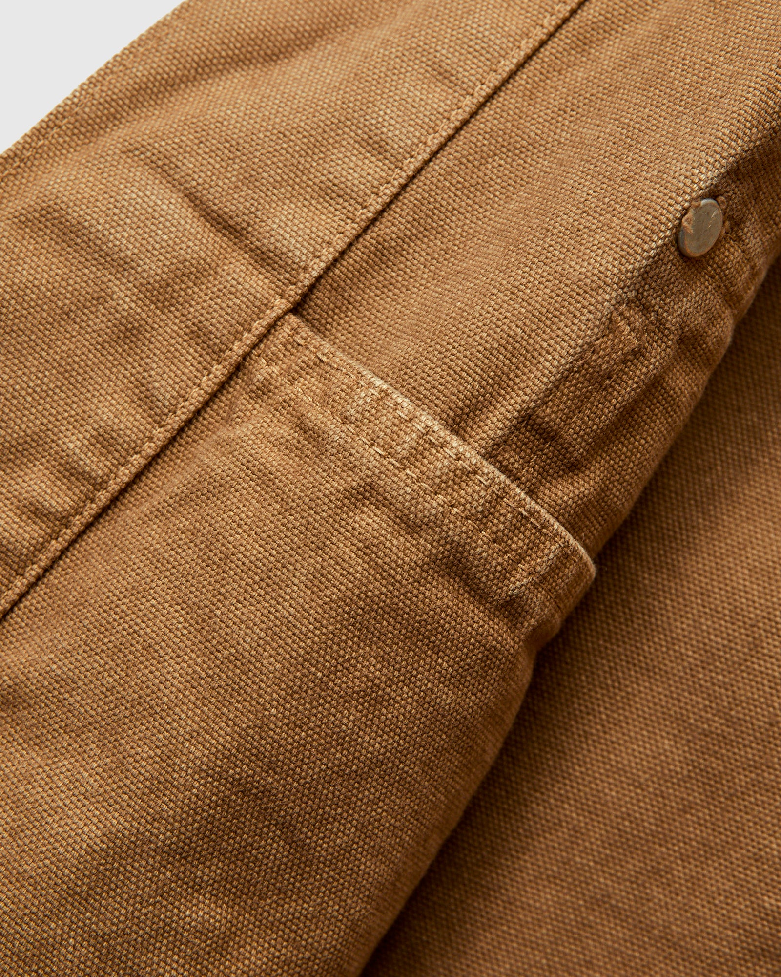 Relaxed Fit Canvas Coverall in Brown - Image 7
