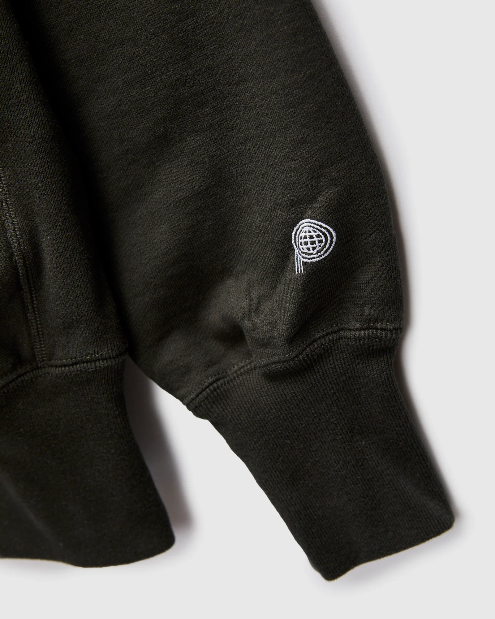 Reverse Weave Heavyweight Crewneck in Sulfur Black - Image 6
