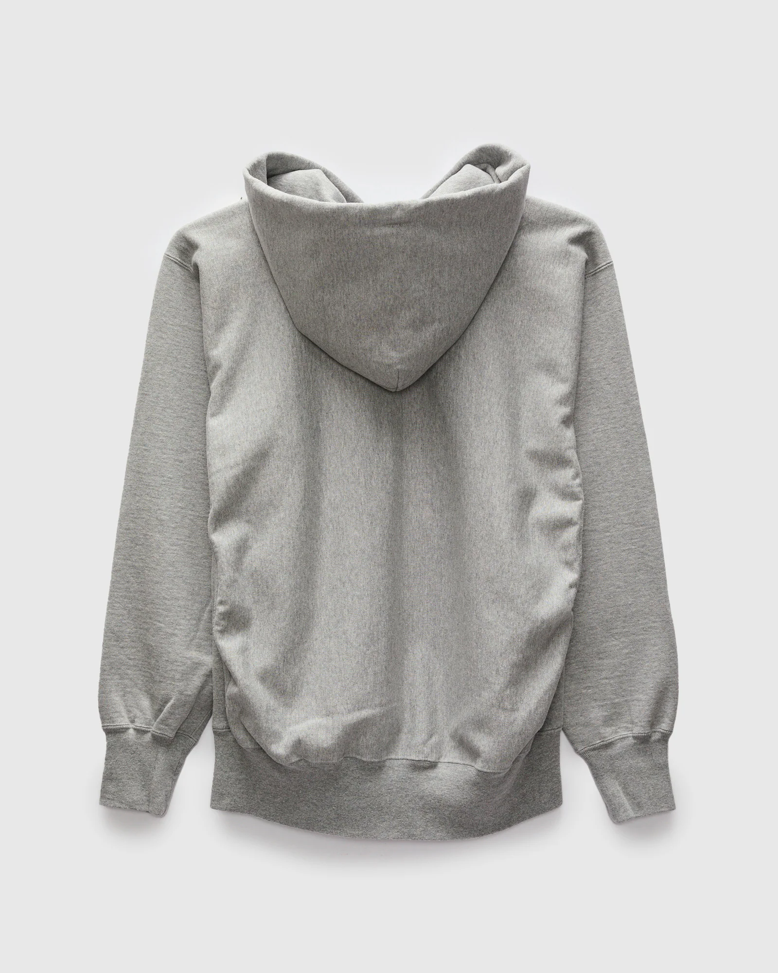 Reverse Weave Heavyweight Pullover Hoodie in Heather Grey - Image 2