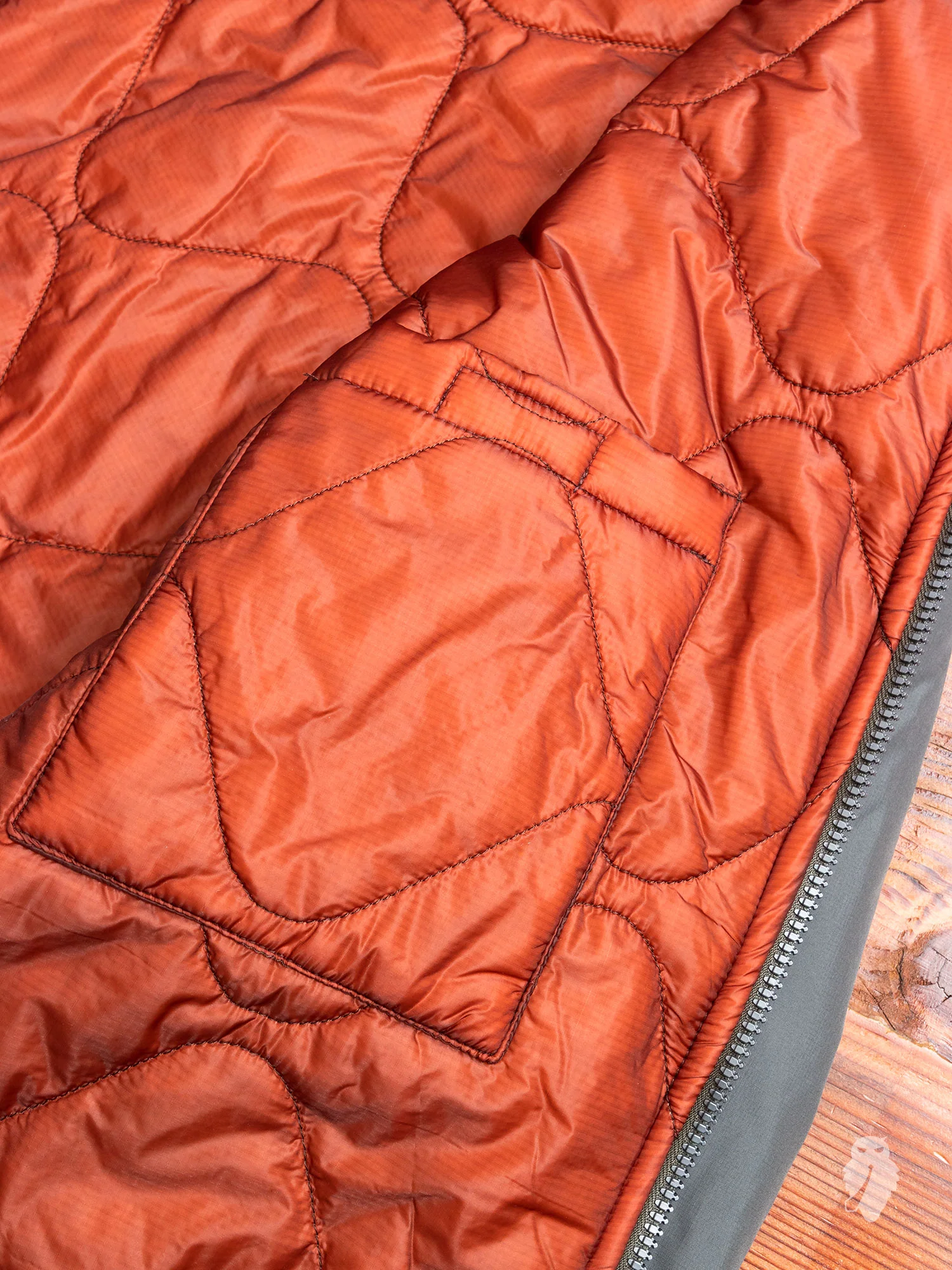 Reversible Blouson in Olive Soft Nylon - Image 11
