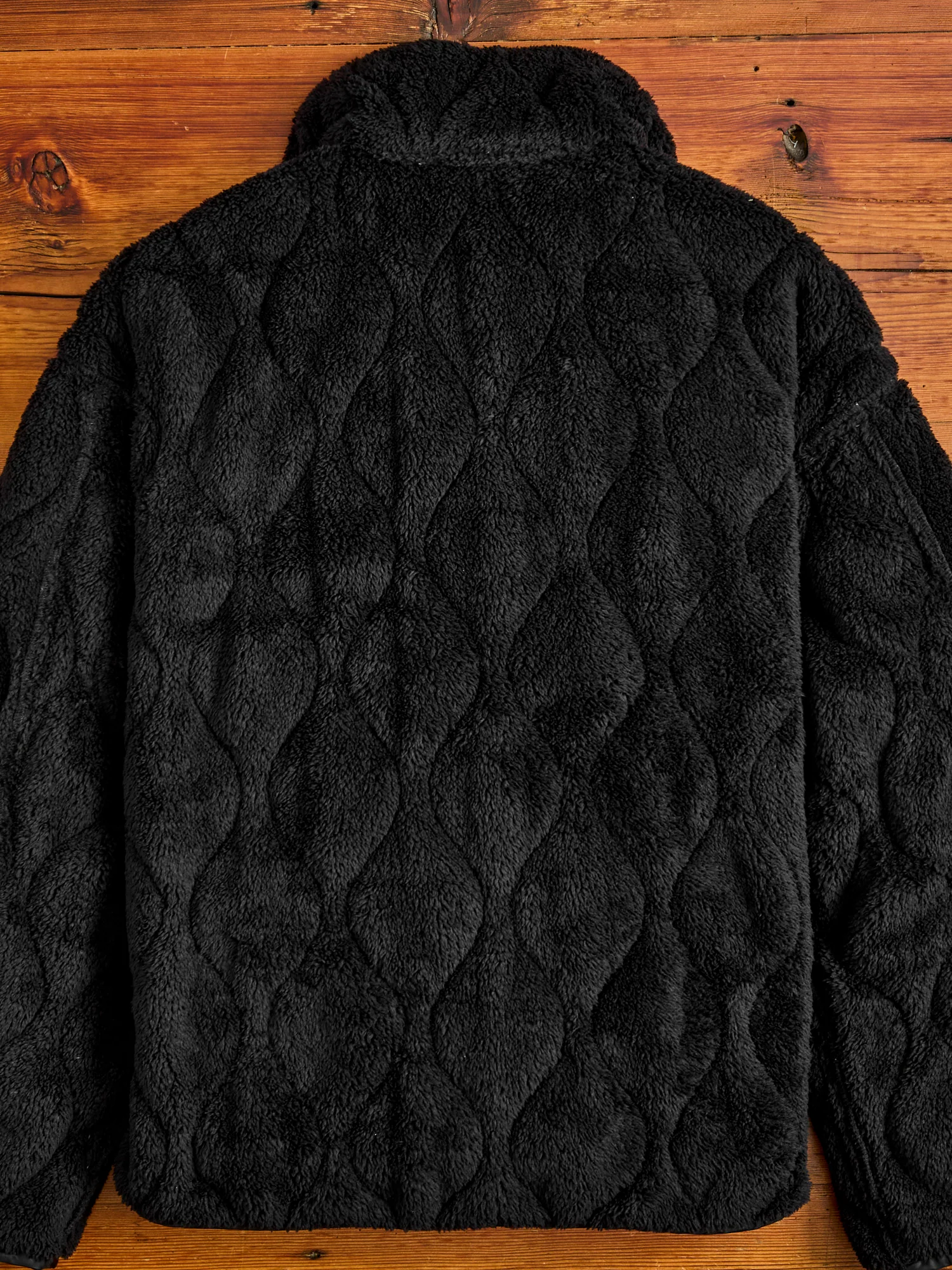 Reversible Nylon Ripstop Boa Liner Jacket in Black - Image 5
