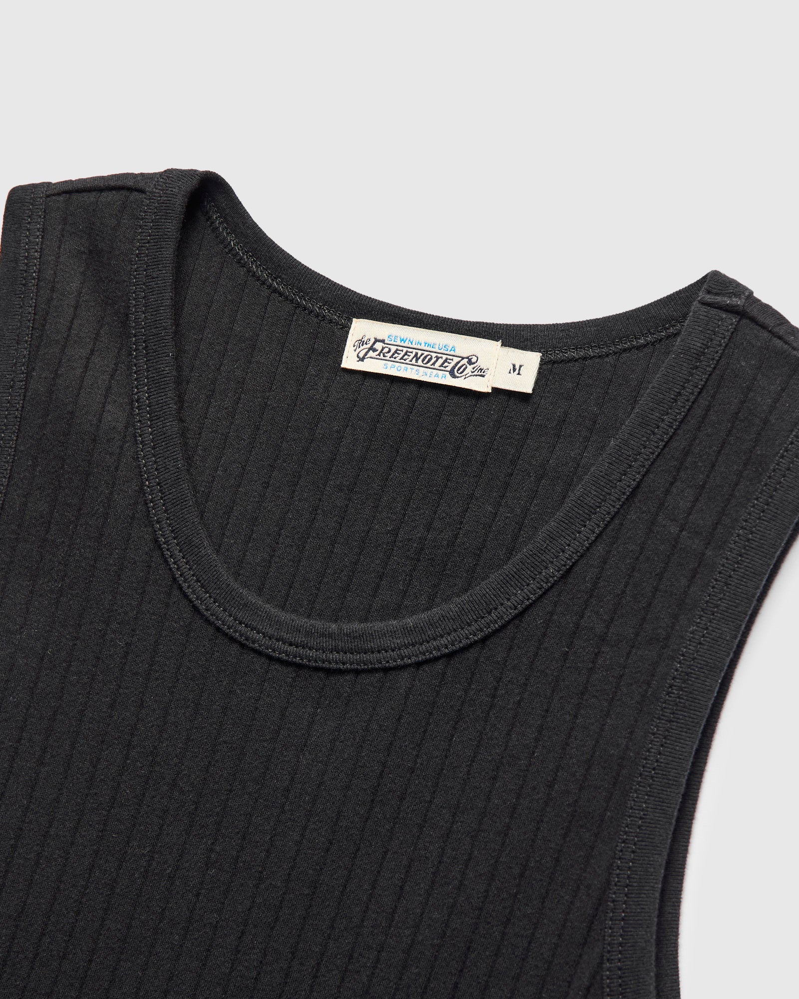 Two-Bit Ribbed Tank in Midnight - Image 4