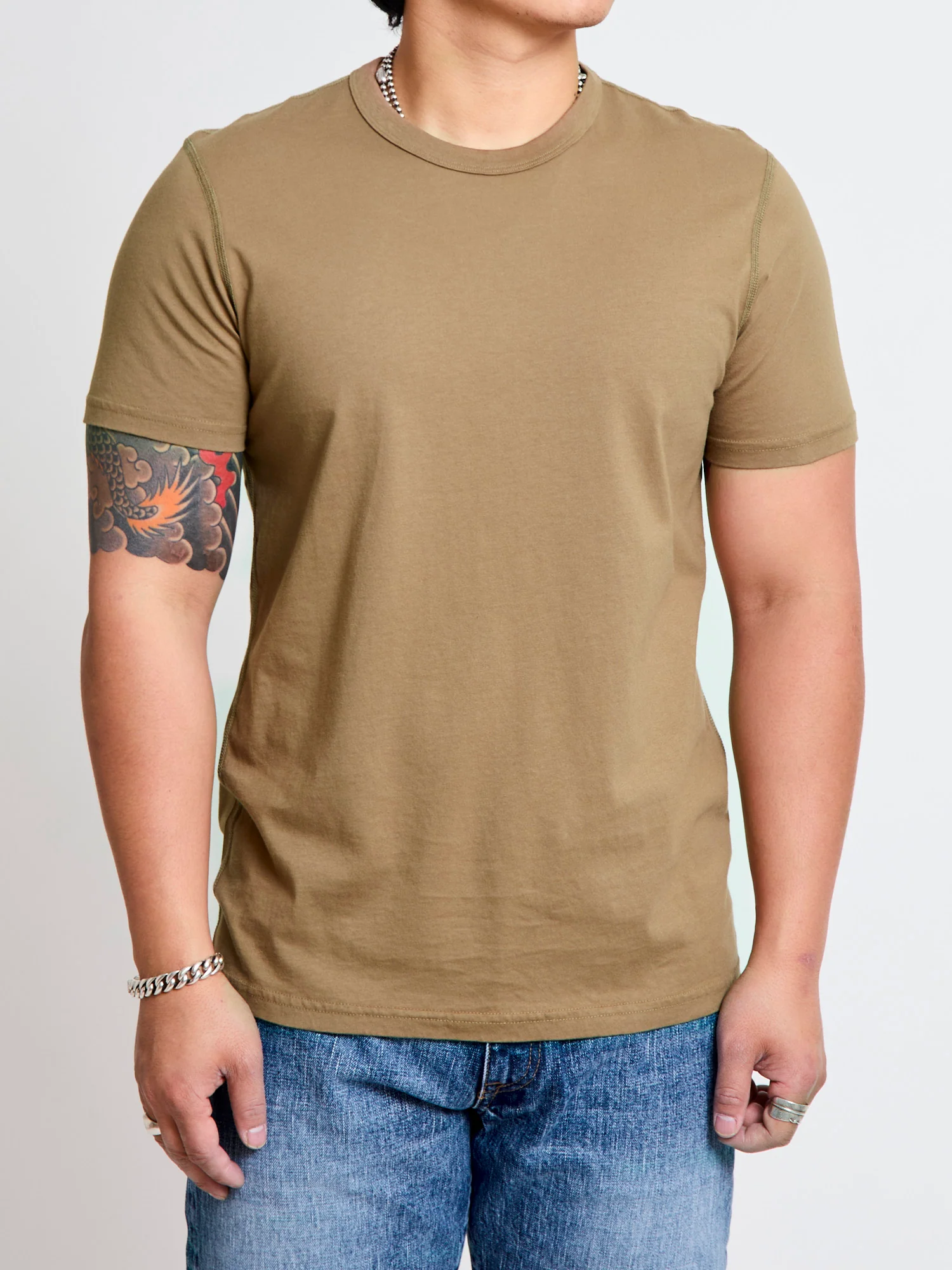 Ringspun Jersey T-Shirt in Clay - Image 2