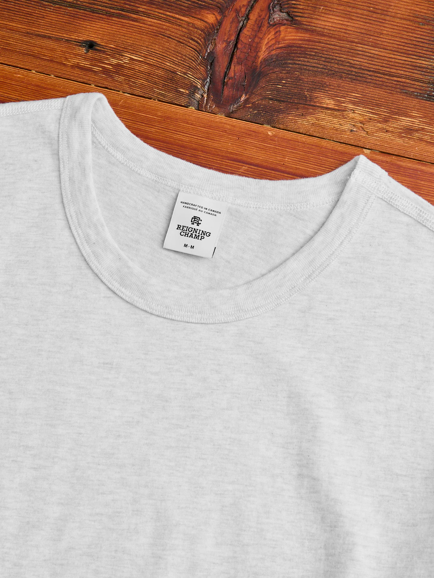 Ringspun Jersey T-Shirt in Heather Ash - Image 3