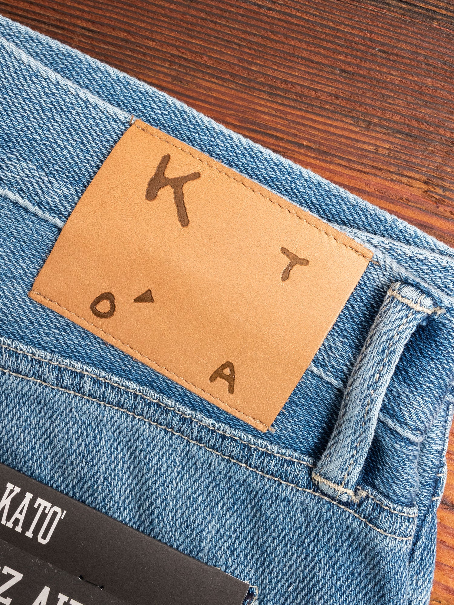 "Ronnie" 11.5oz Washed Indigo Stretch Selvedge Air Denim - Pen Slim - Image 3