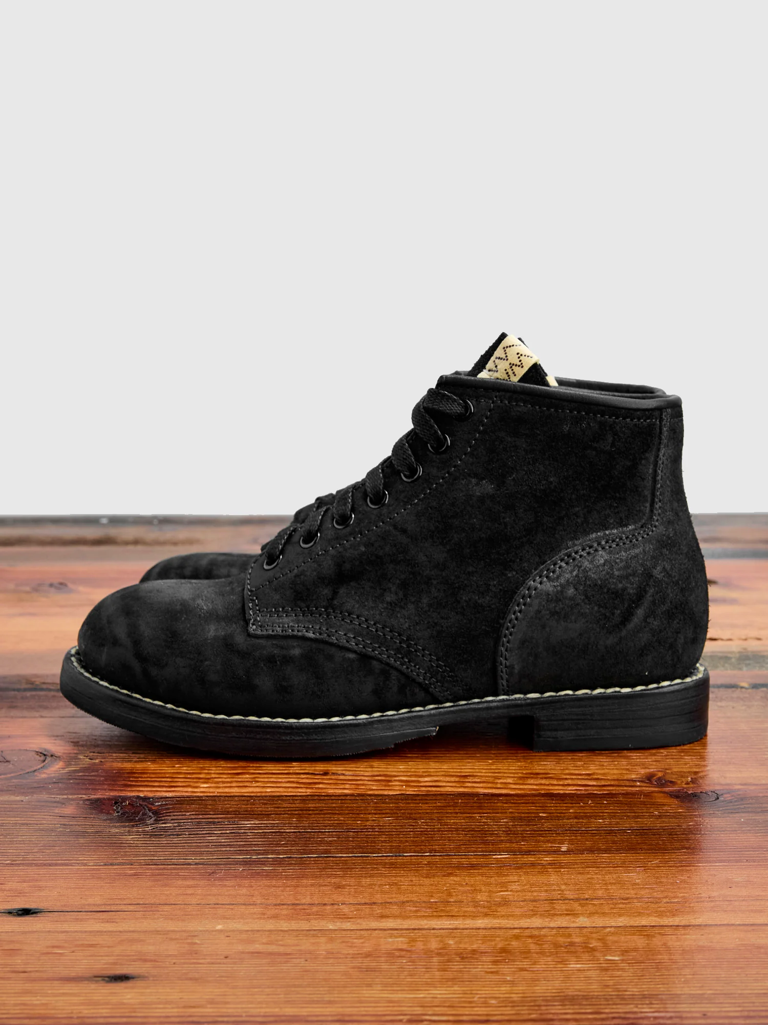 Roughout Brigadier Boots-Folk in Black Horsehide - Image 3