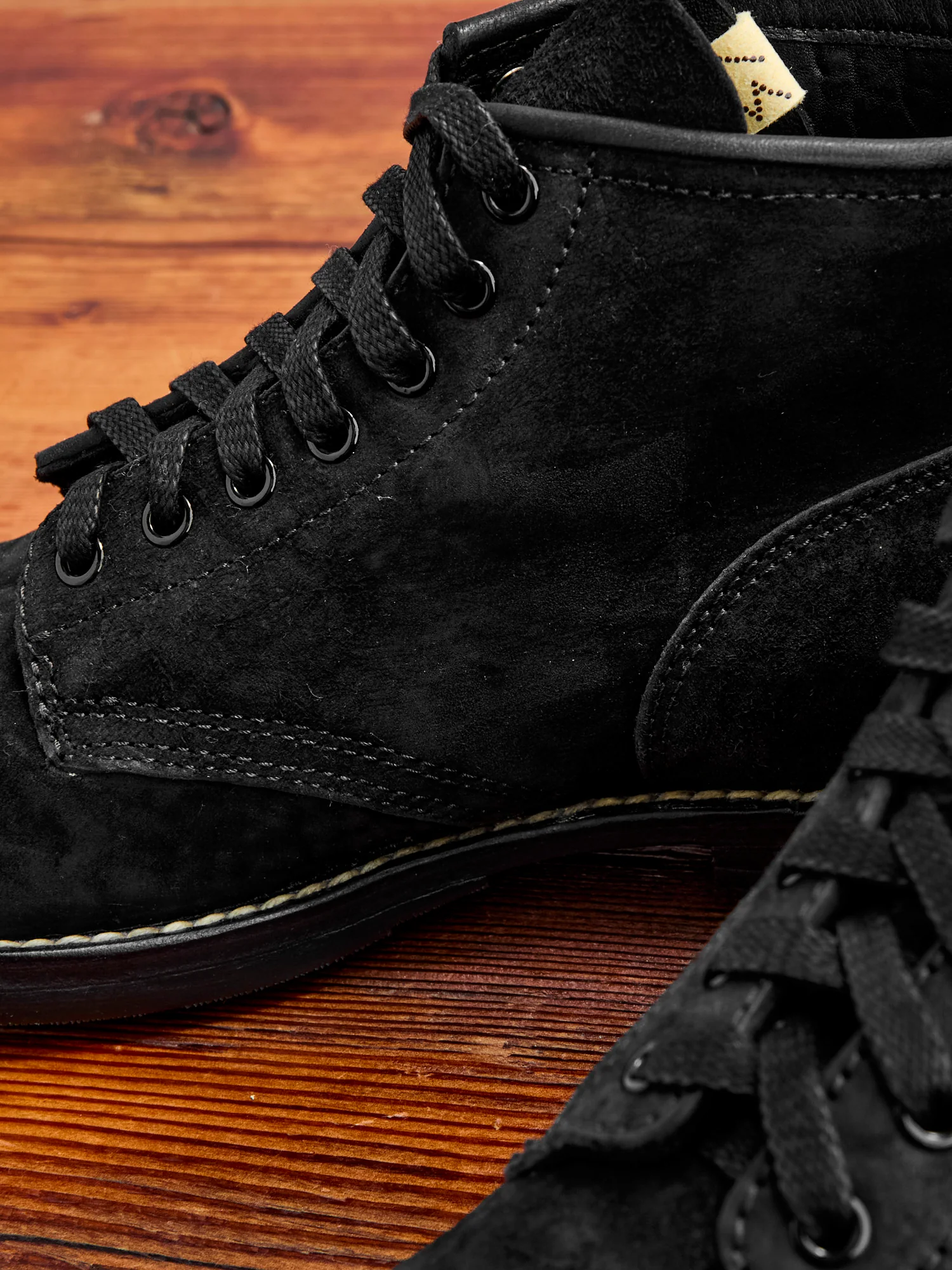 Roughout Brigadier Boots-Folk in Black Horsehide - Image 9