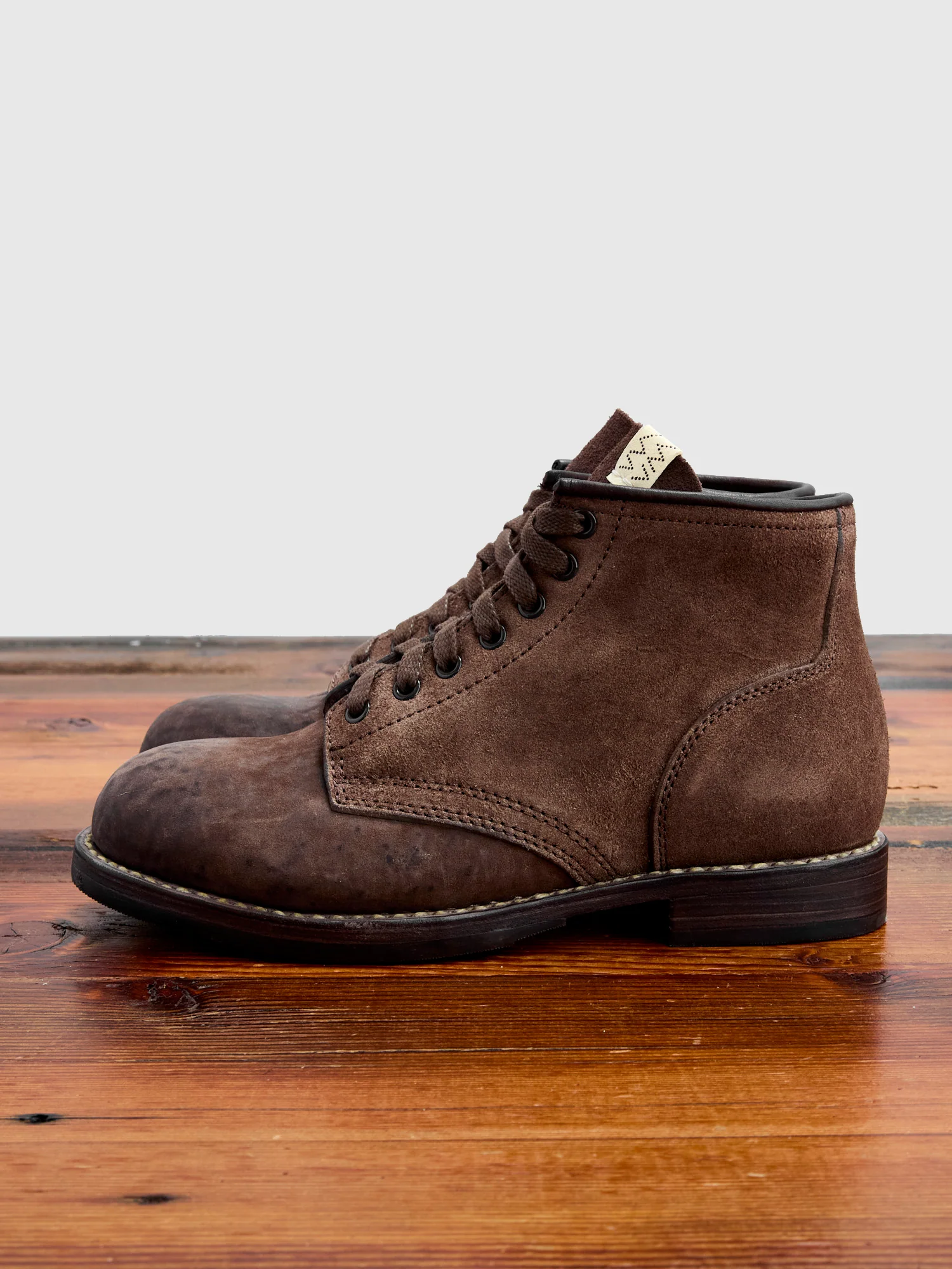 Roughout Brigadier Boots-Folk in Dk. Brown Horsehide - Image 3