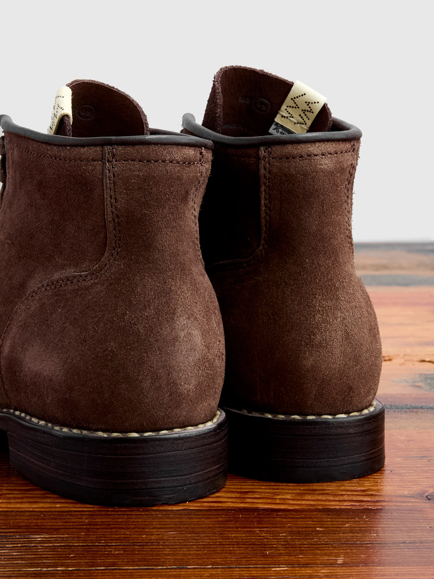 Roughout Brigadier Boots-Folk in Dk. Brown Horsehide - Image 4