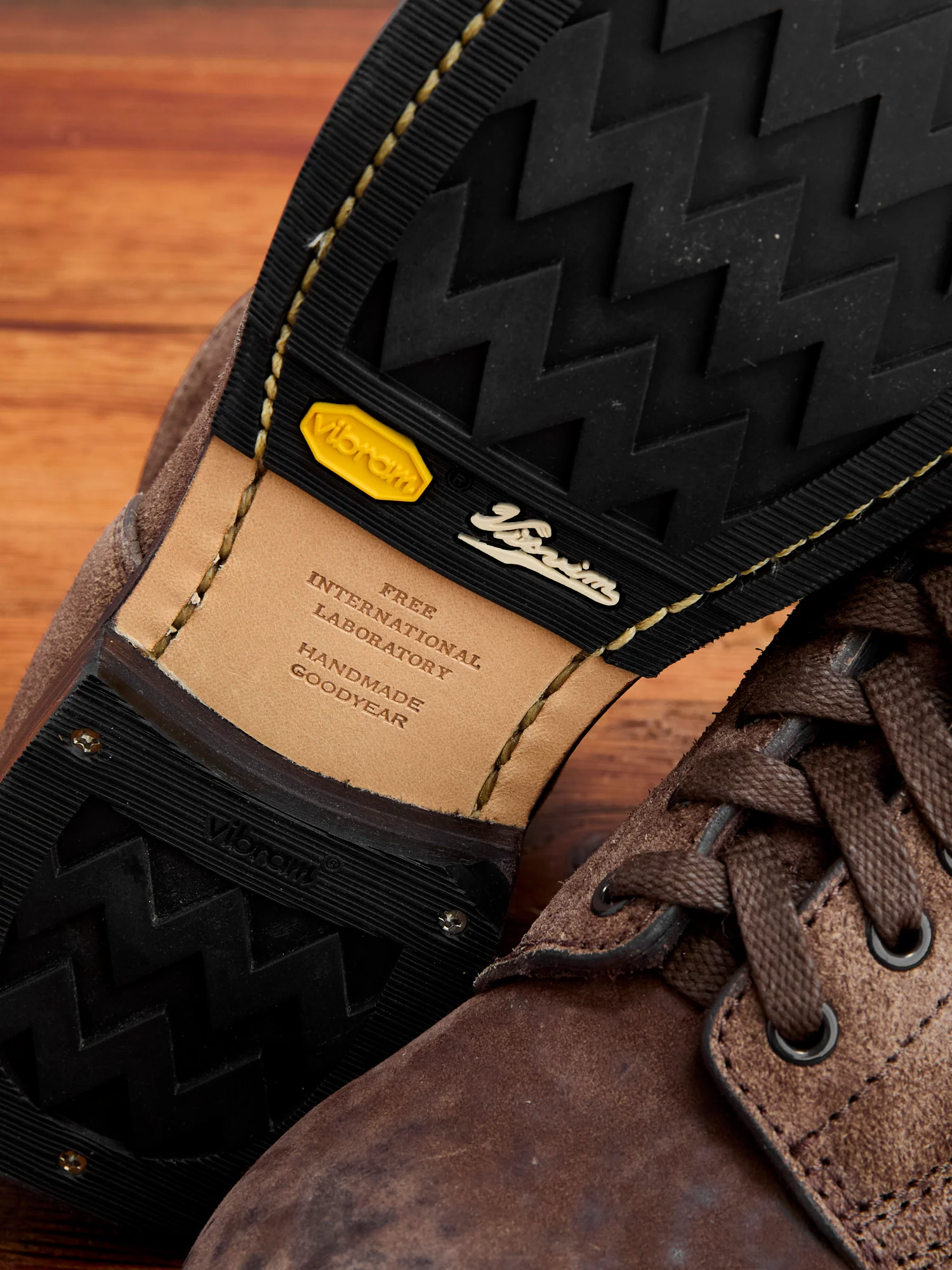 Roughout Brigadier Boots-Folk in Dk. Brown Horsehide - Image 9