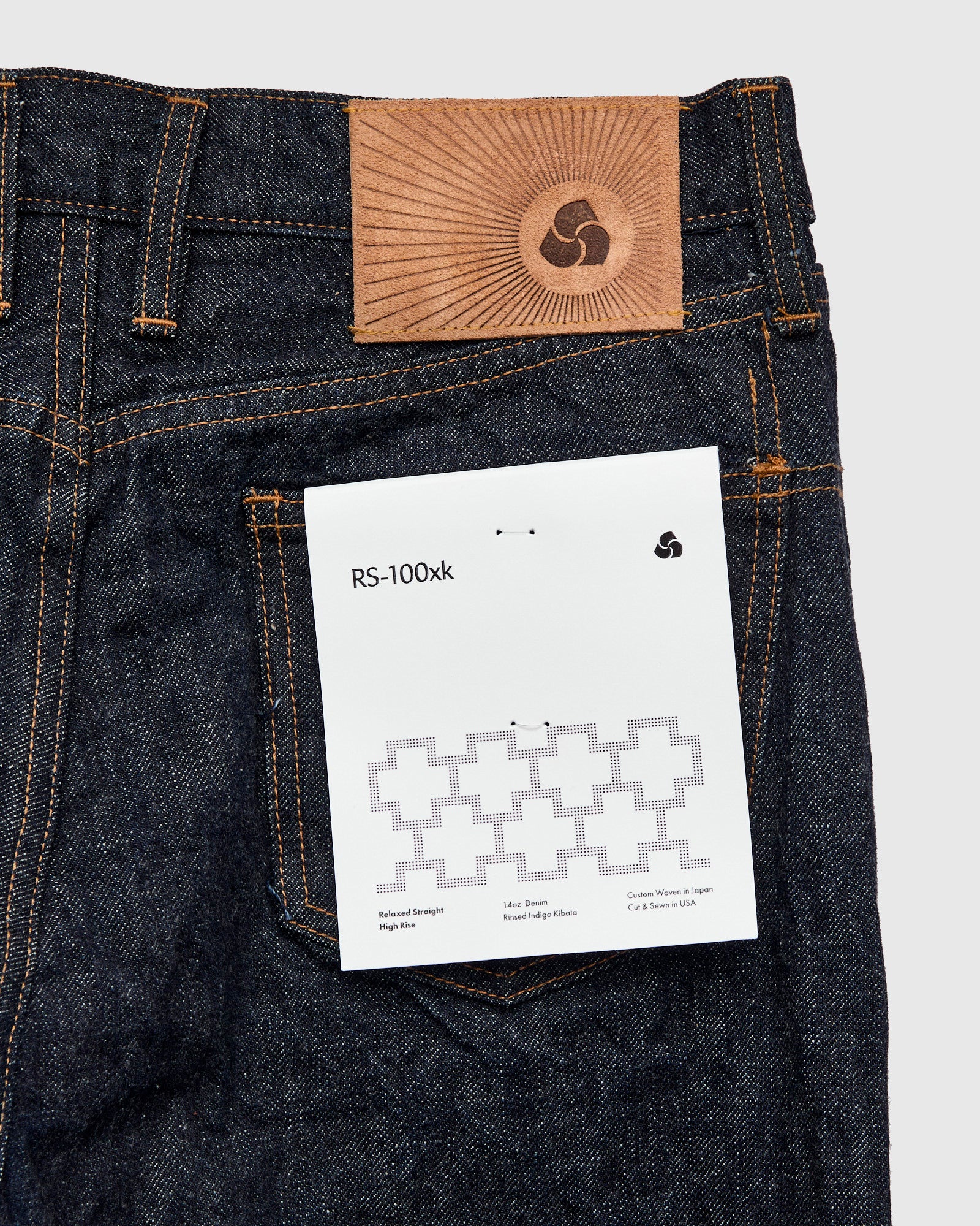 RS-100xk "Kibata" 14oz One Wash Selvedge Denim - Relaxed Straight Fit - Image 4