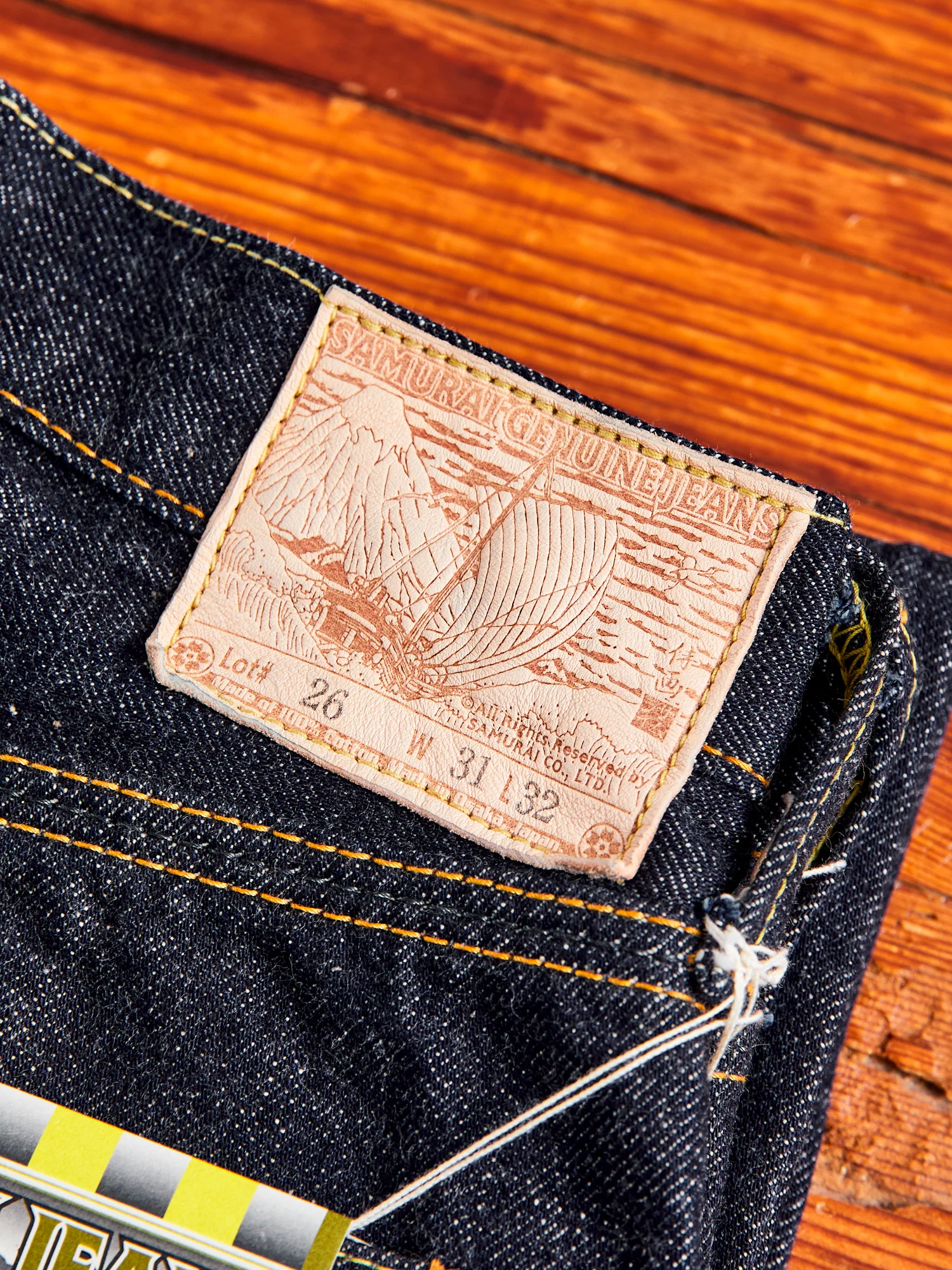 S004JP "Yamato" 15oz Selvedge Denim - Slim Tapered Fit - Image 3