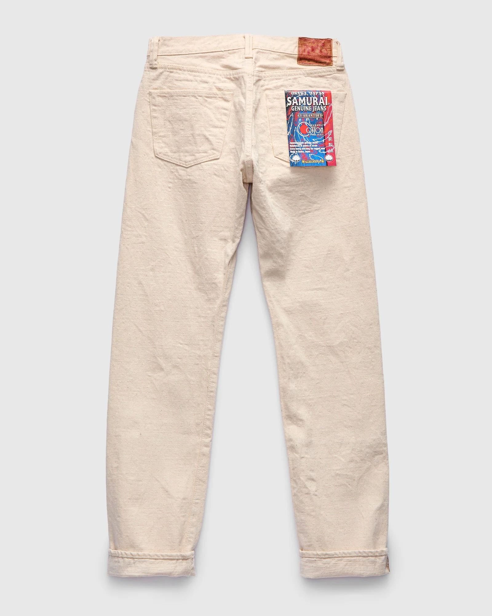 S510SC-KI "Samurai Cotton Project" 18oz Ecru Selvedge Denim - Regular Straight Fit - Image 3