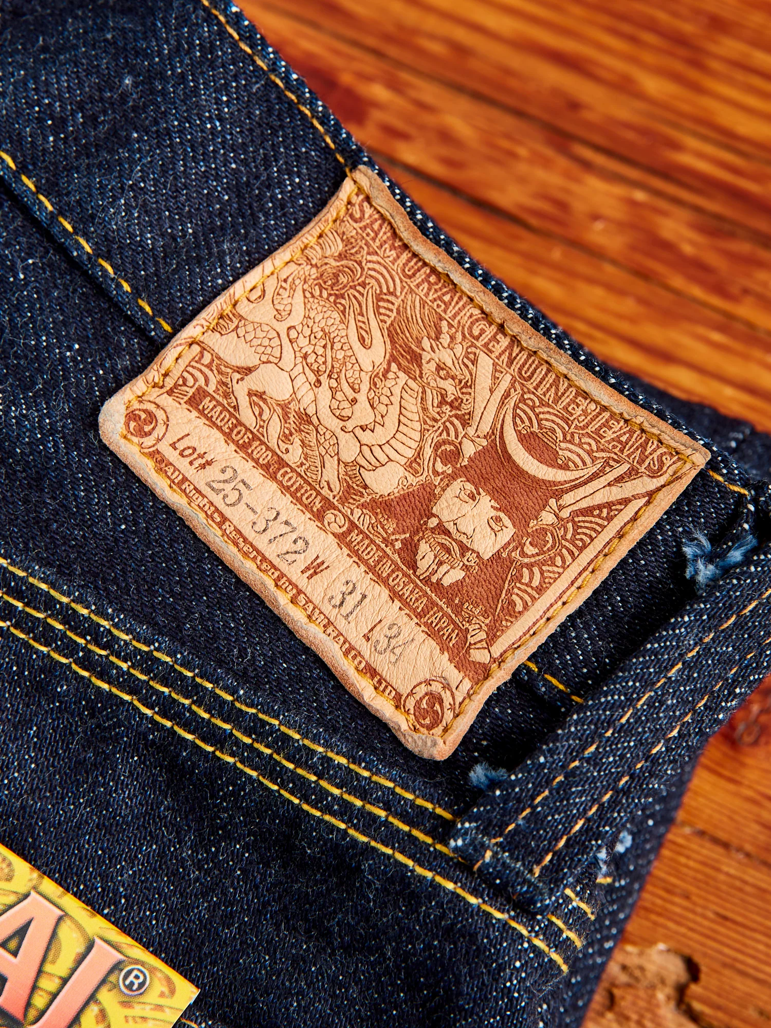 S511XX25oz-YY "Kirinji" 25oz Selvedge Denim - Slim Tapered Fit - Image 3
