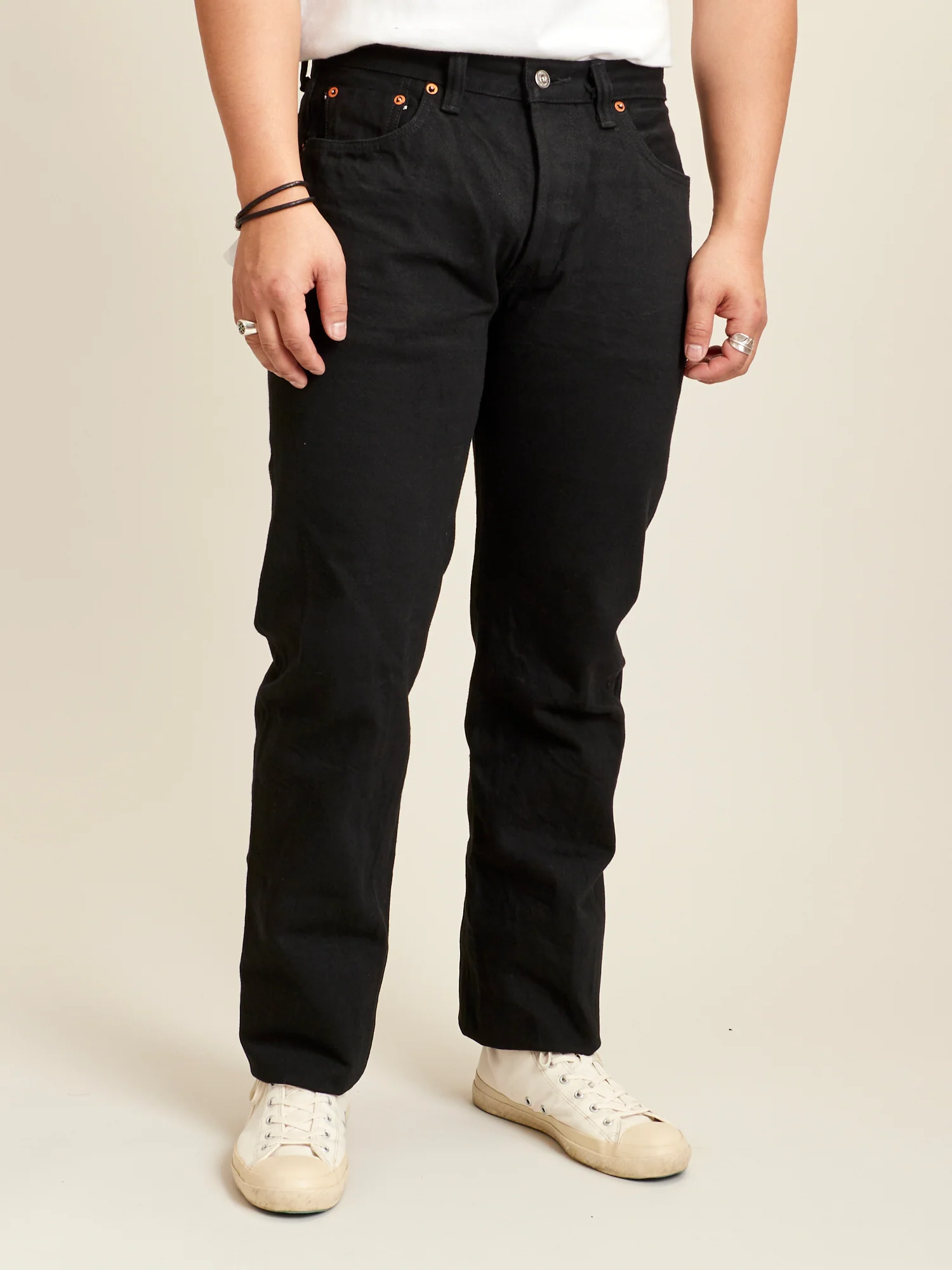 S710NBKII 17oz Double Black Selvedge Denim - Slim Straight Fit - Image 2