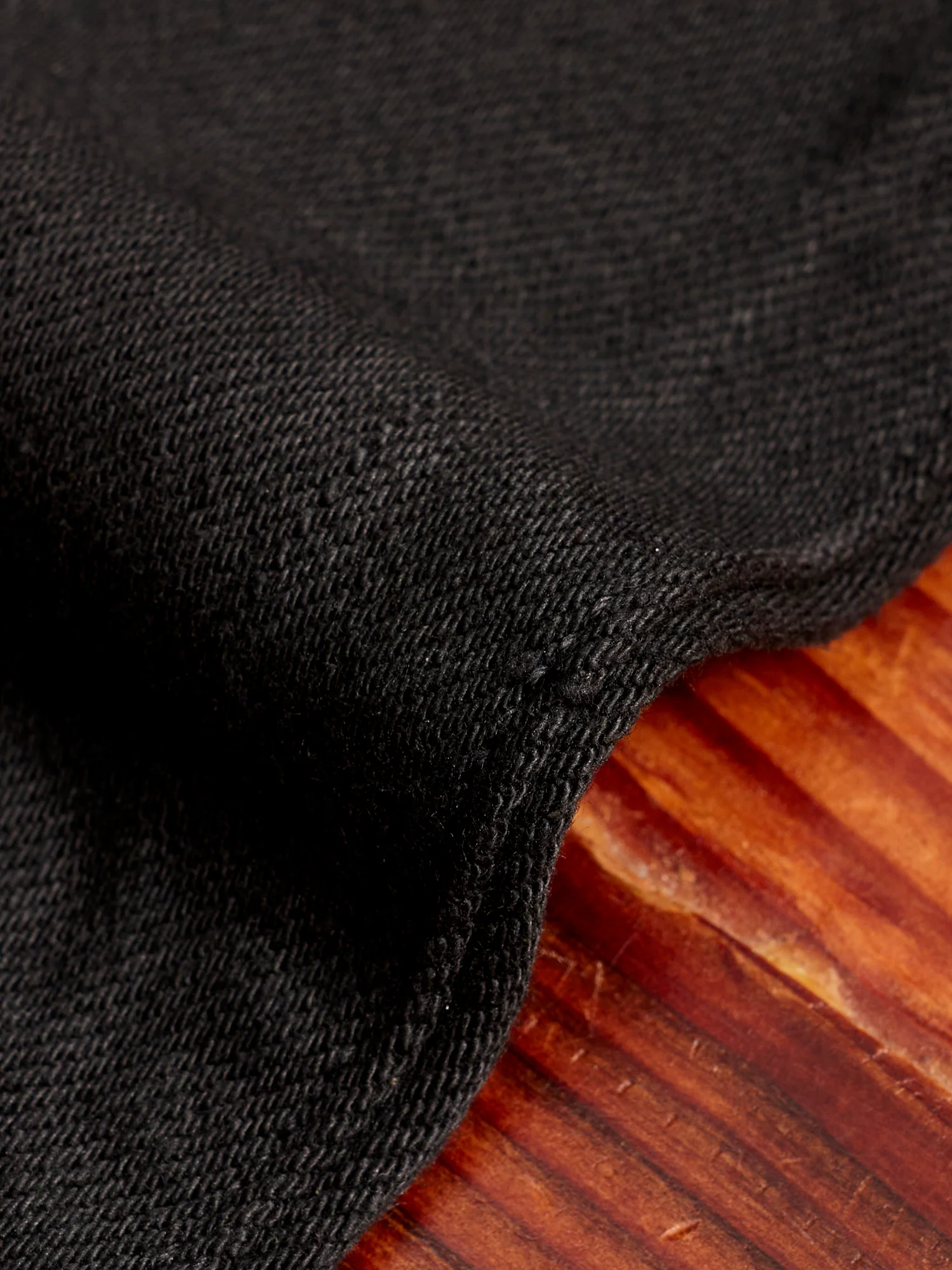 S710NBKII 17oz Double Black Selvedge Denim - Slim Straight Fit - Image 9