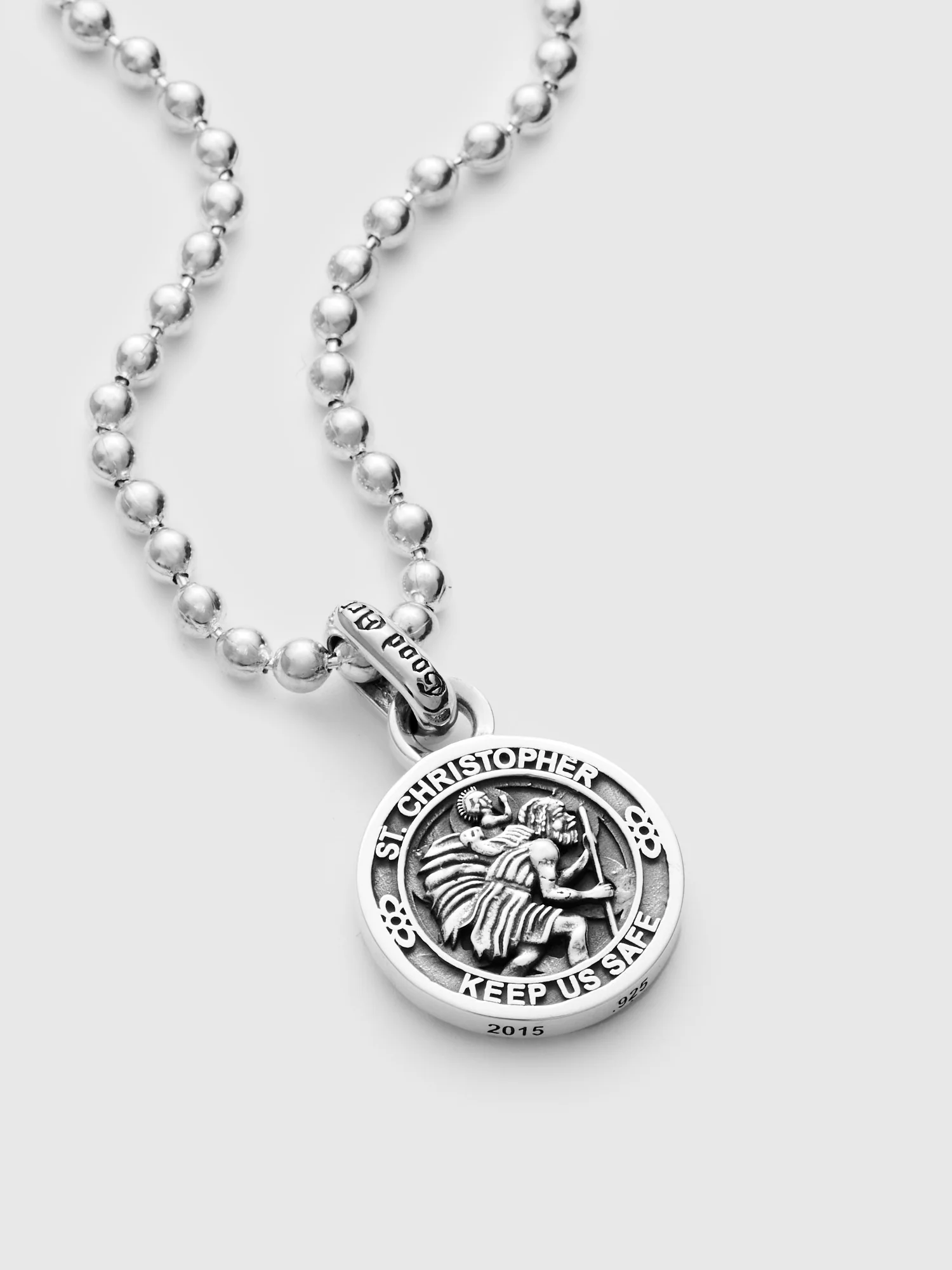 Saint Christopher Pendant in Sterling Silver - Image 4