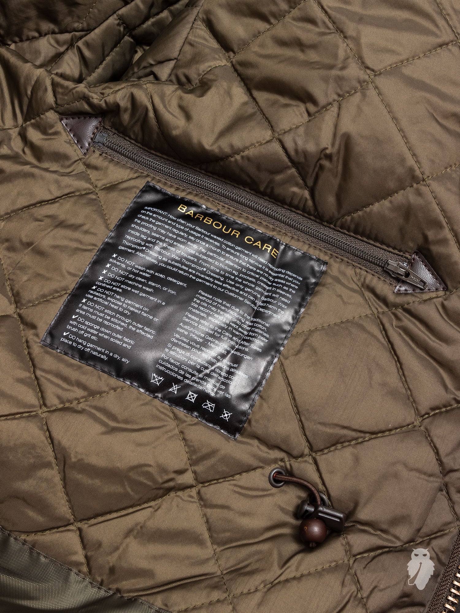 "Sapper" Wax Jacket in Olive - Image 12