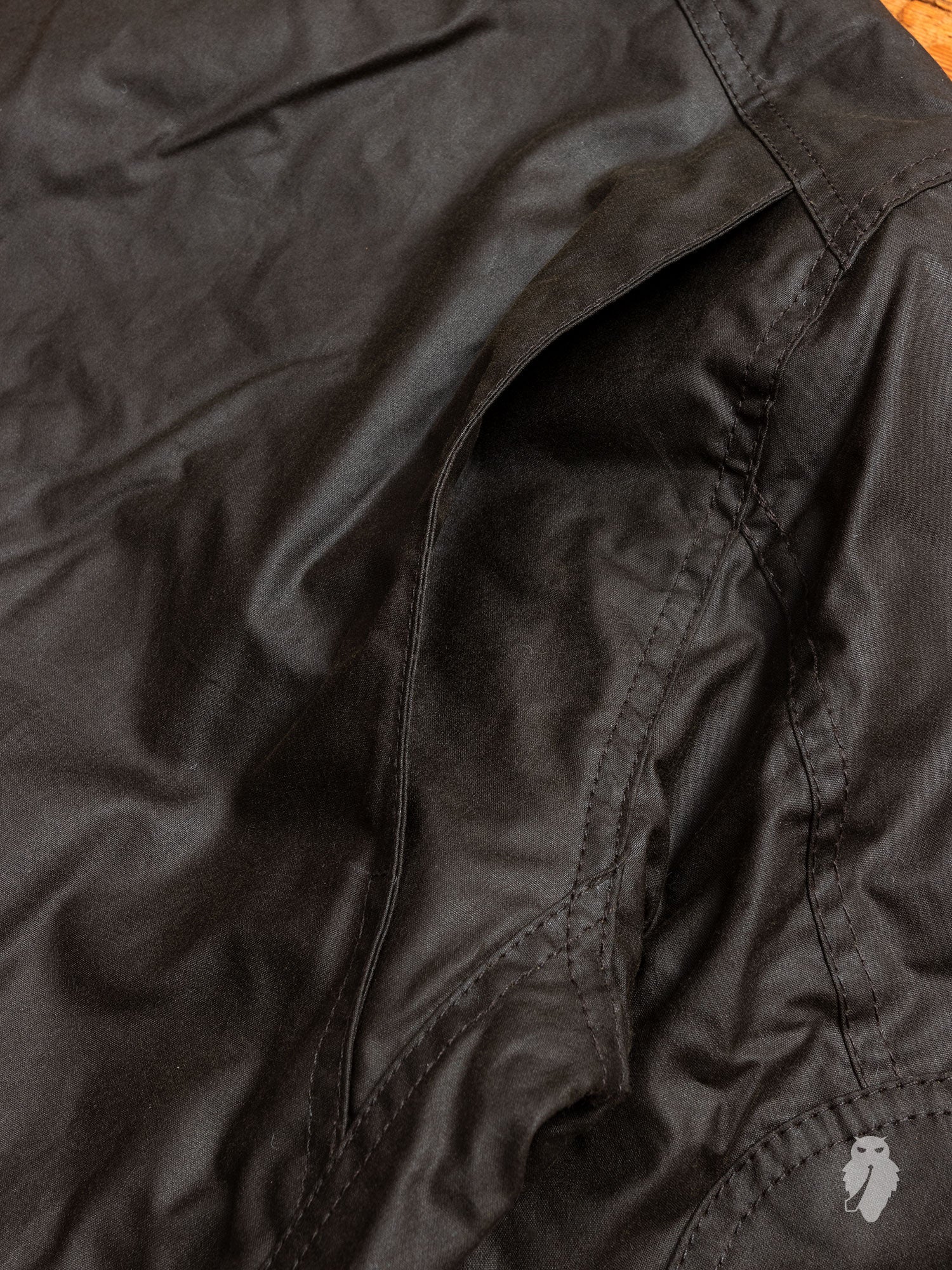 "Sapper" Wax Jacket in Olive - Image 14