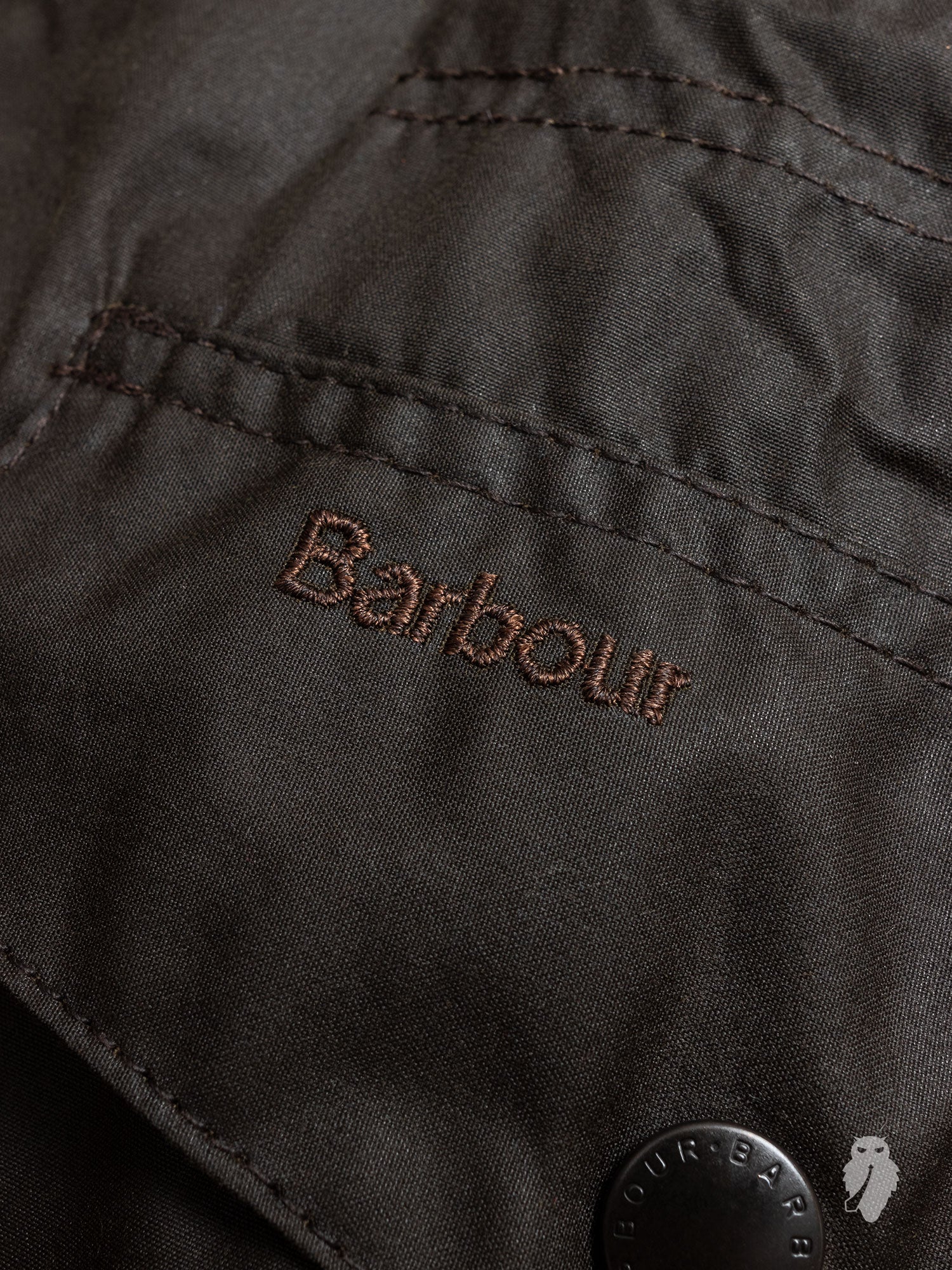 "Sapper" Wax Jacket in Olive - Image 8