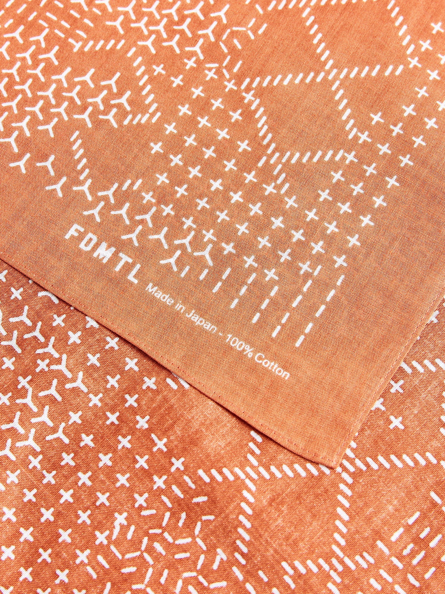 Sashiko Bandana in Brick - Image 4