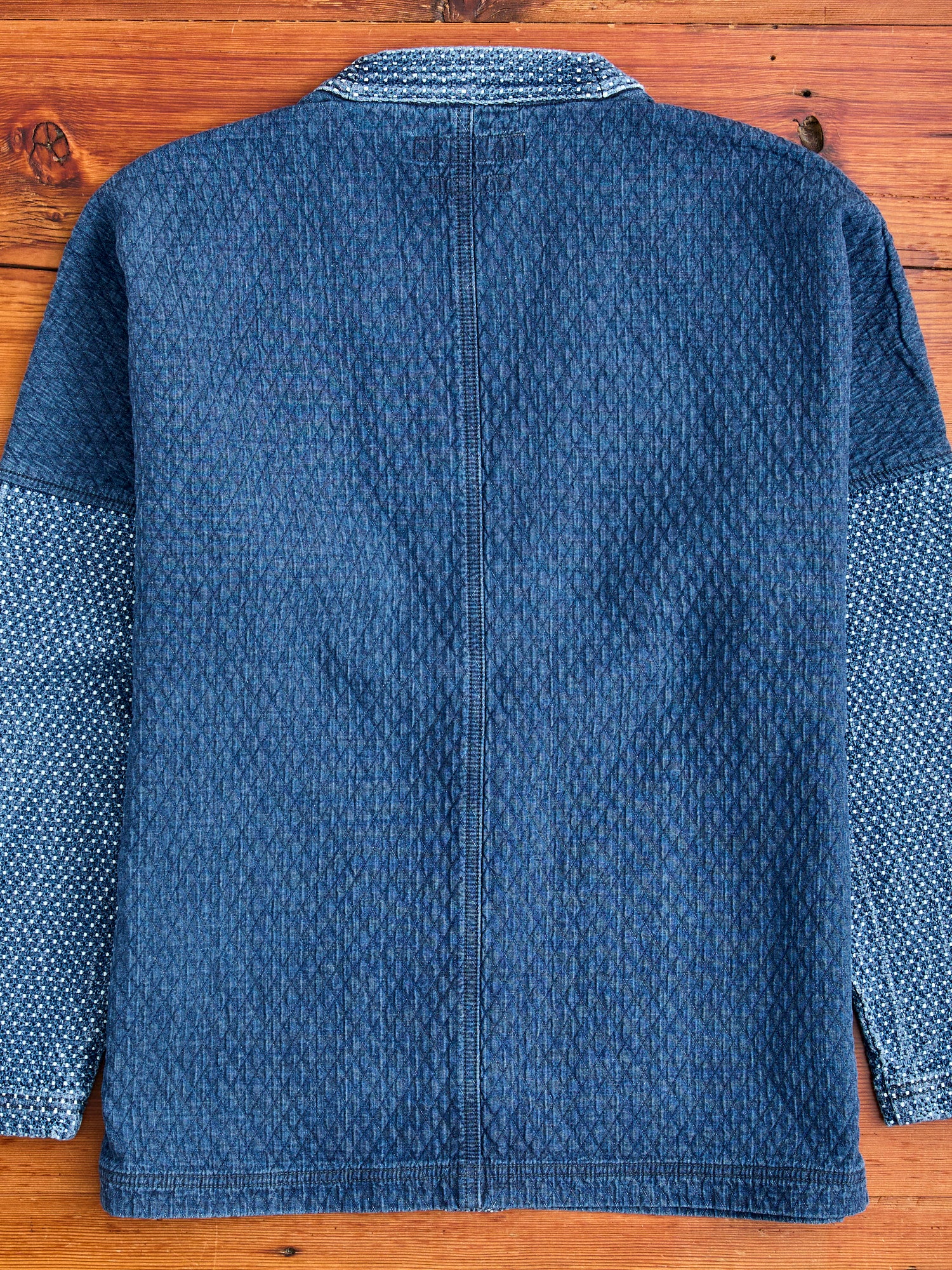 Sashiko Cardigan in Indigo 3-Year Wash - Image 8