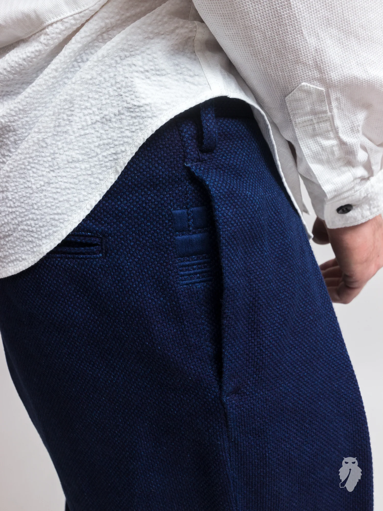 Sashiko Hakama Pants in Indigo - Image 5