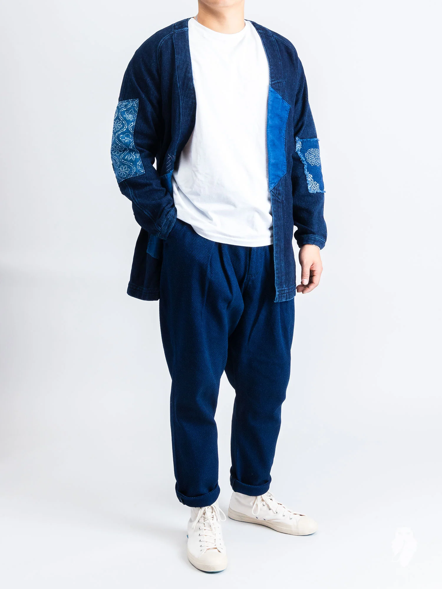 Sashiko Trousers in Indigo - Image 9