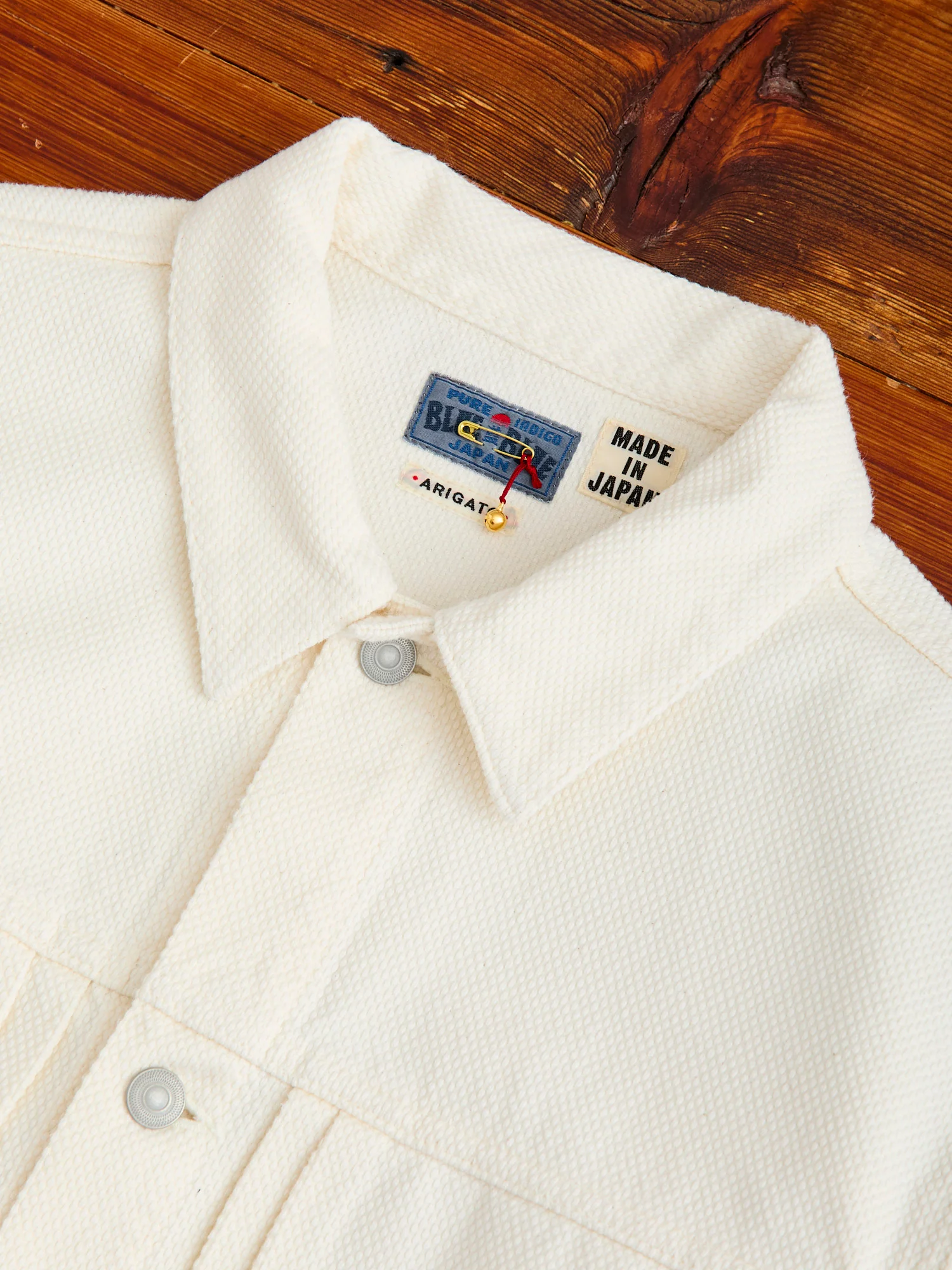 Sashiko Trucker Jacket in Natural - Image 3