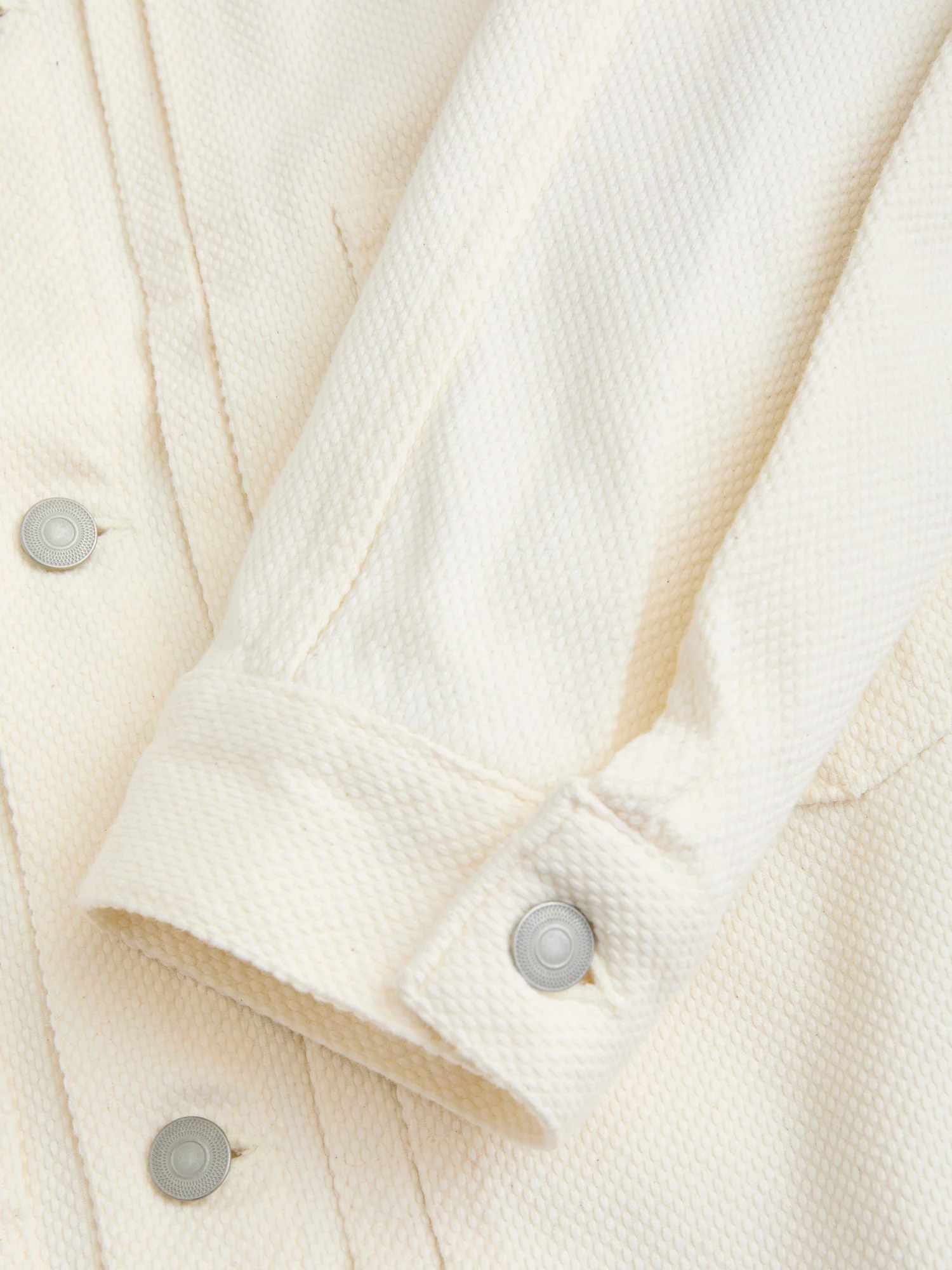 Sashiko Trucker Jacket in Natural - Image 9