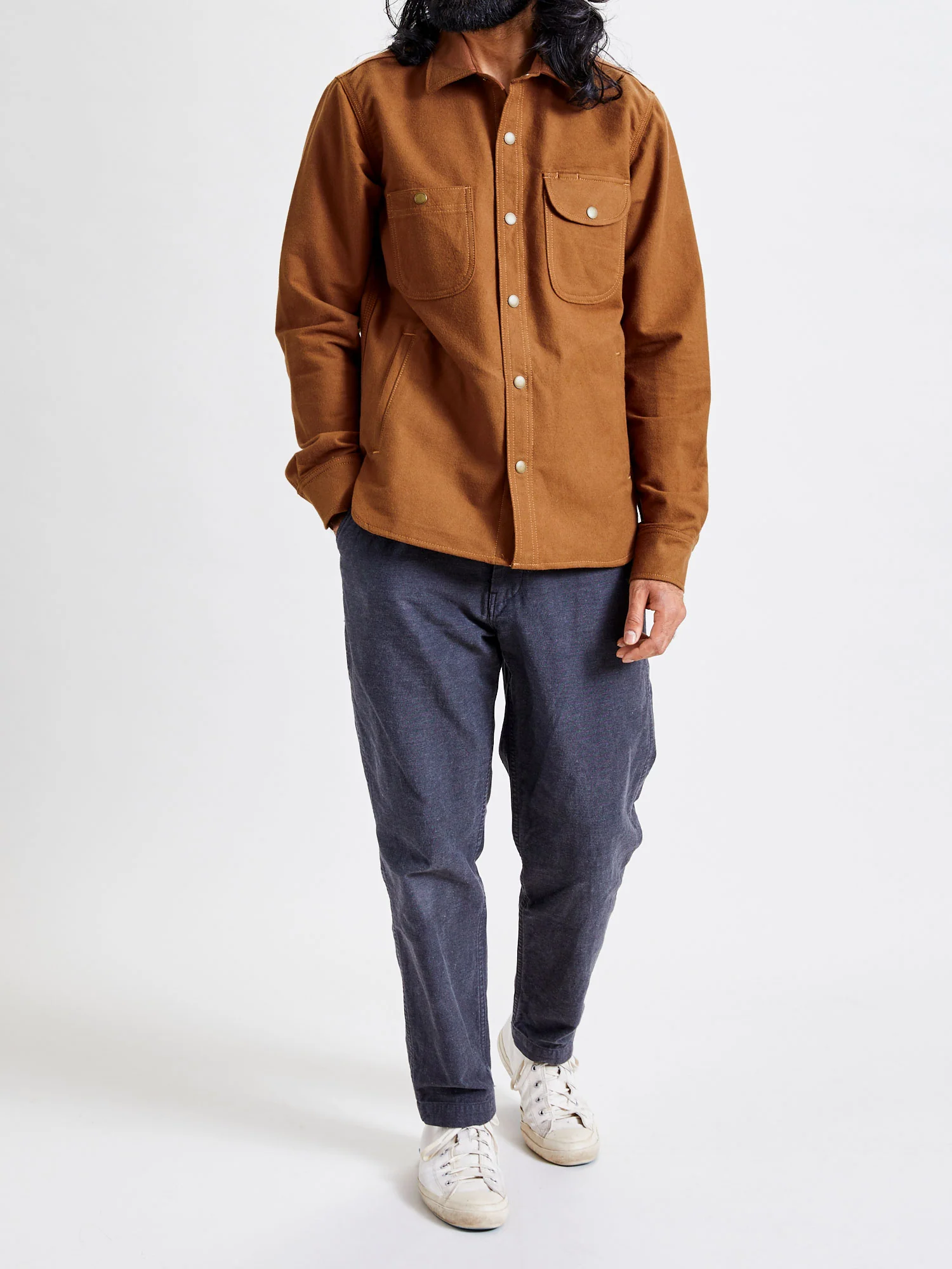 Service Shirt in Copper Flannel - Image 11
