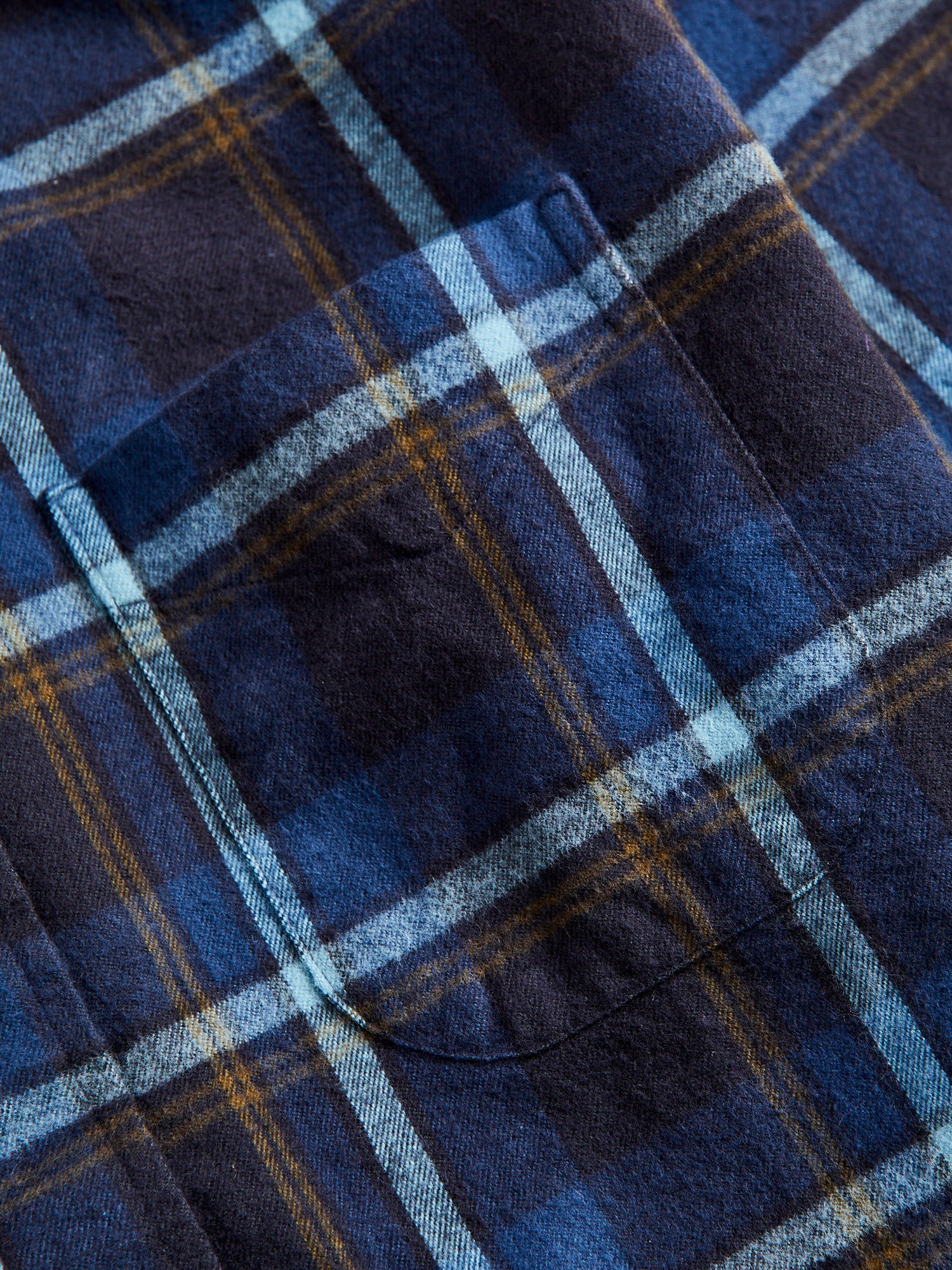 Shaggy Flannel in Blue Check - Image 4