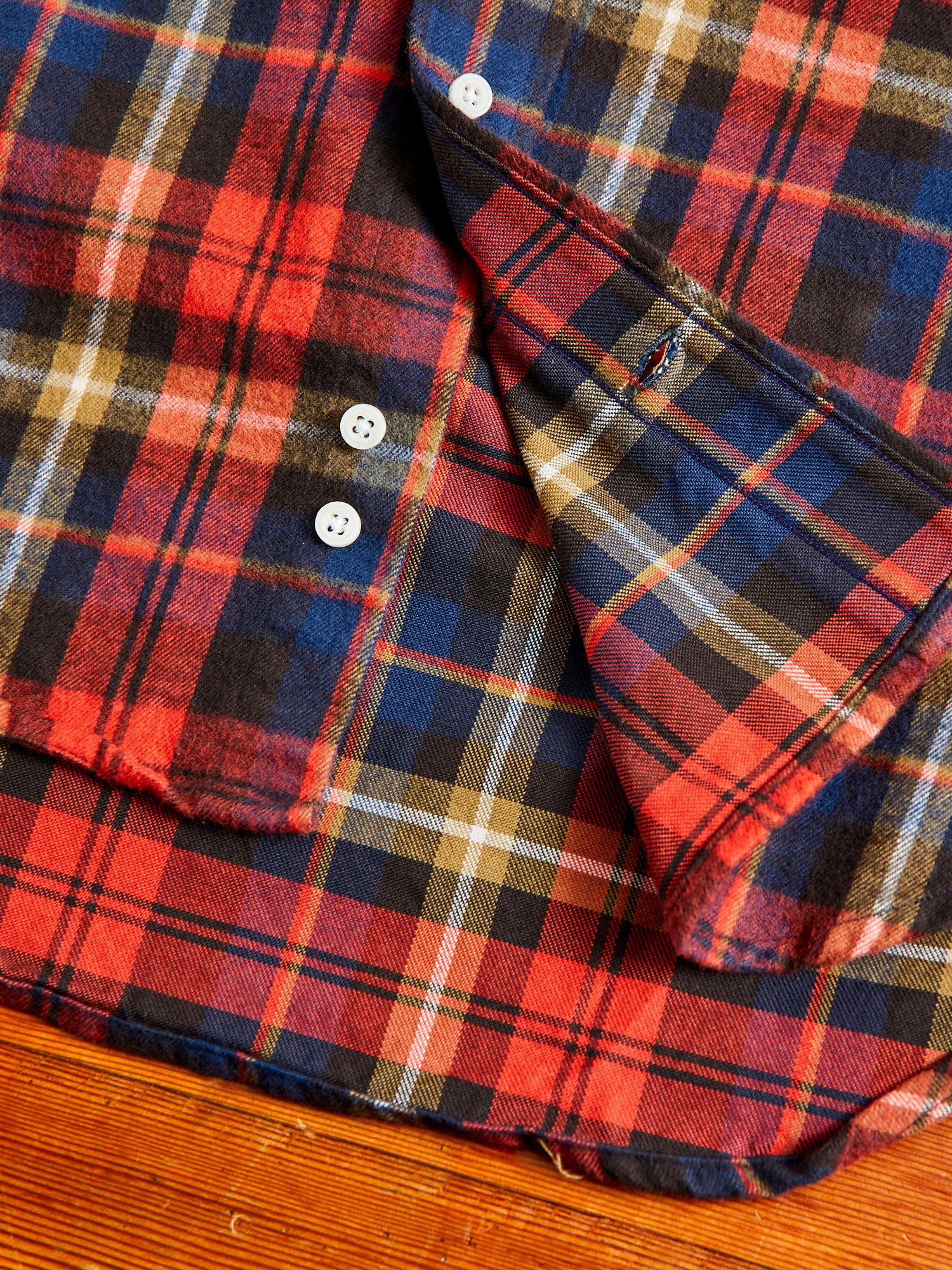 Shaggy Flannel in Red Check - Image 7