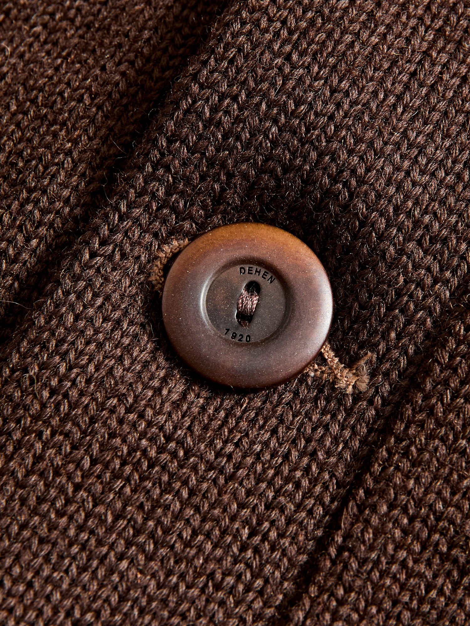 Shawl Sweater Coat in Brown - Image 5