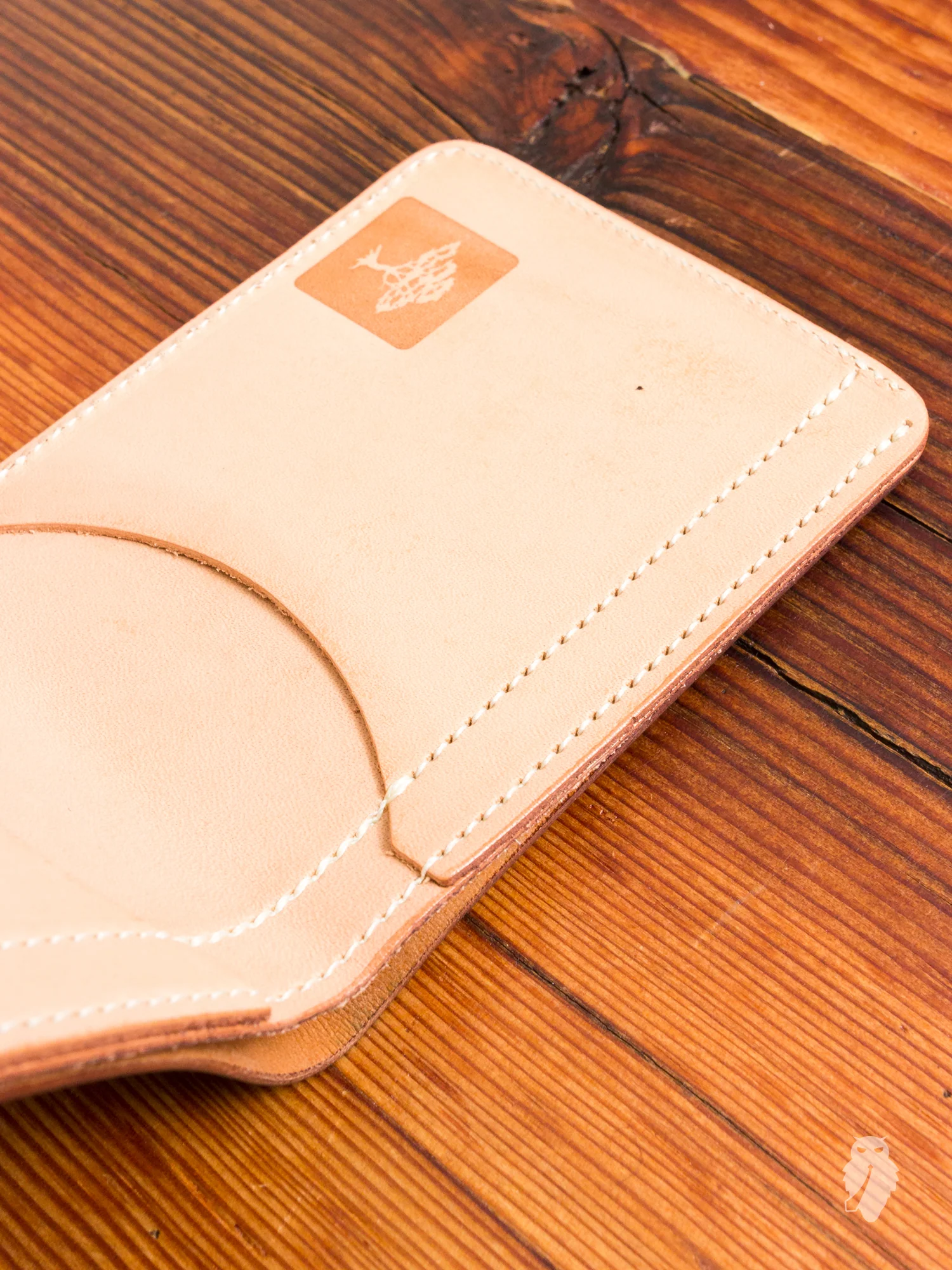 Shell Cordovan Bifold Wallet in Brown - Image 2