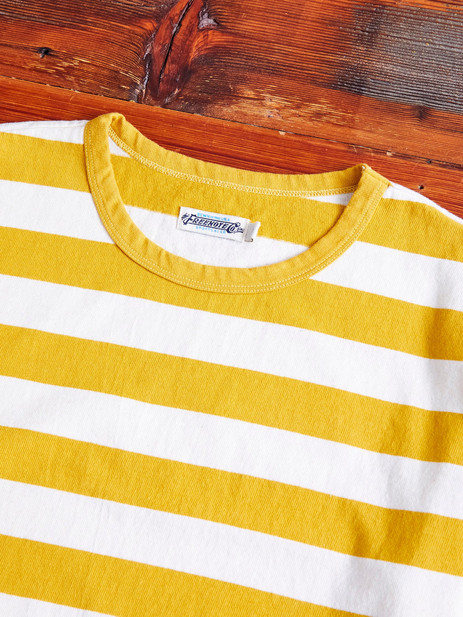 Shifter Stripe T-Shirt in Mustard - Image 2