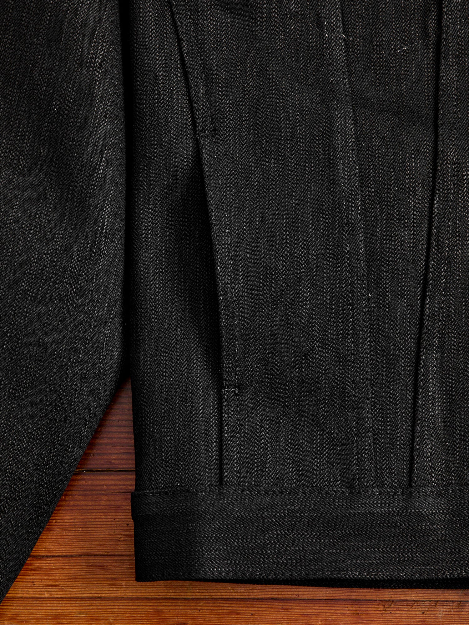 "Shinigami" 18oz Slub Selvedge Black Denim Jacket - Image 8