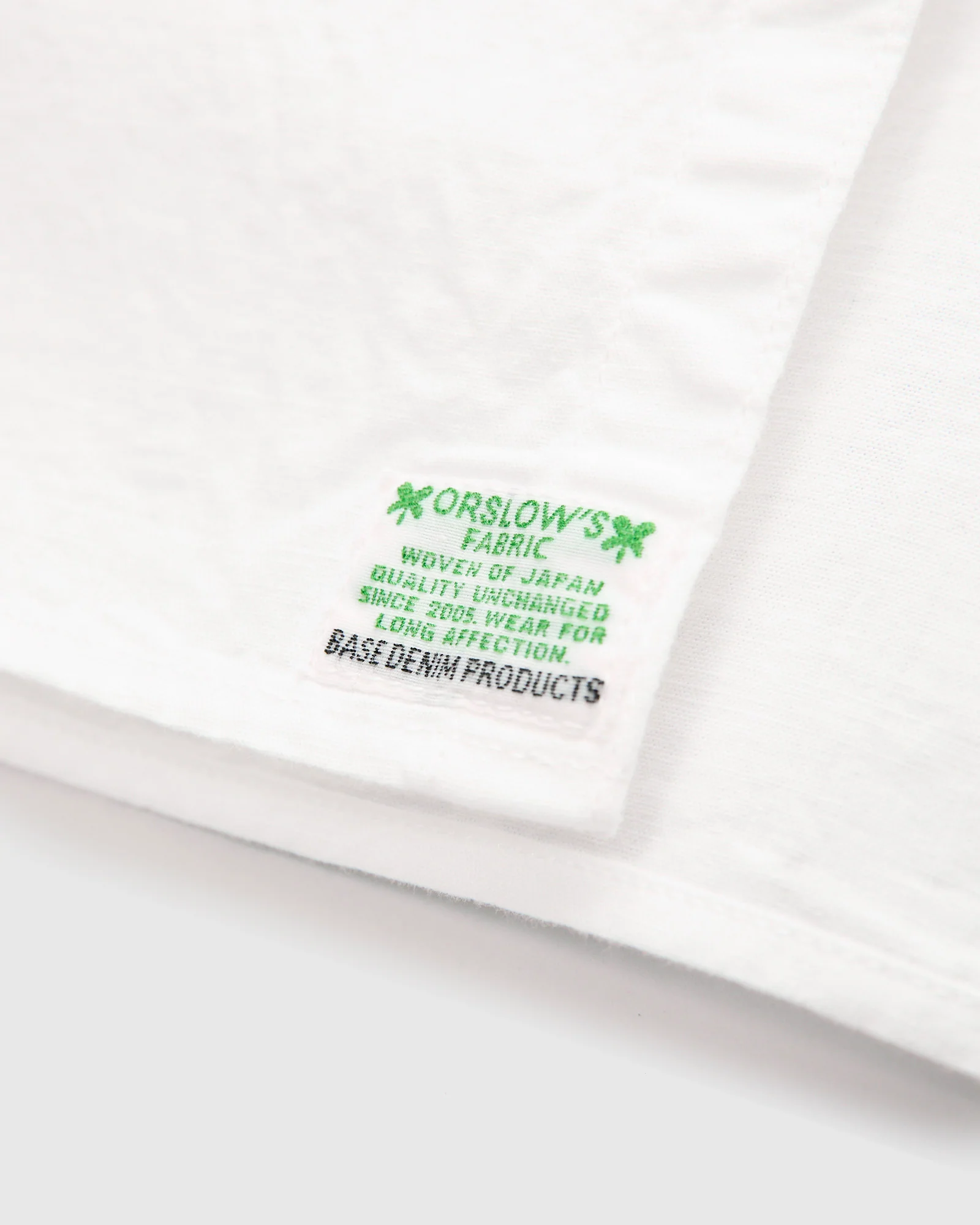 Short Sleeve Work Shirt in White Chambray - Image 6
