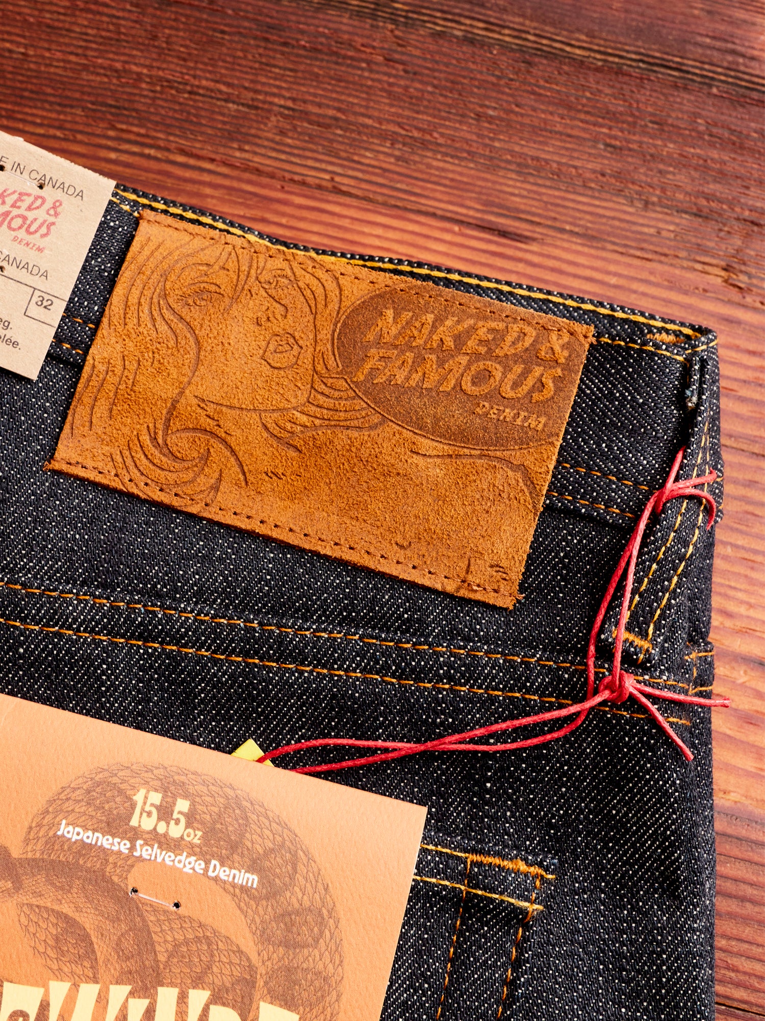 "Sidewinder" 15.5oz Slub Selvedge Denim - Weird Guy Fit - Image 3