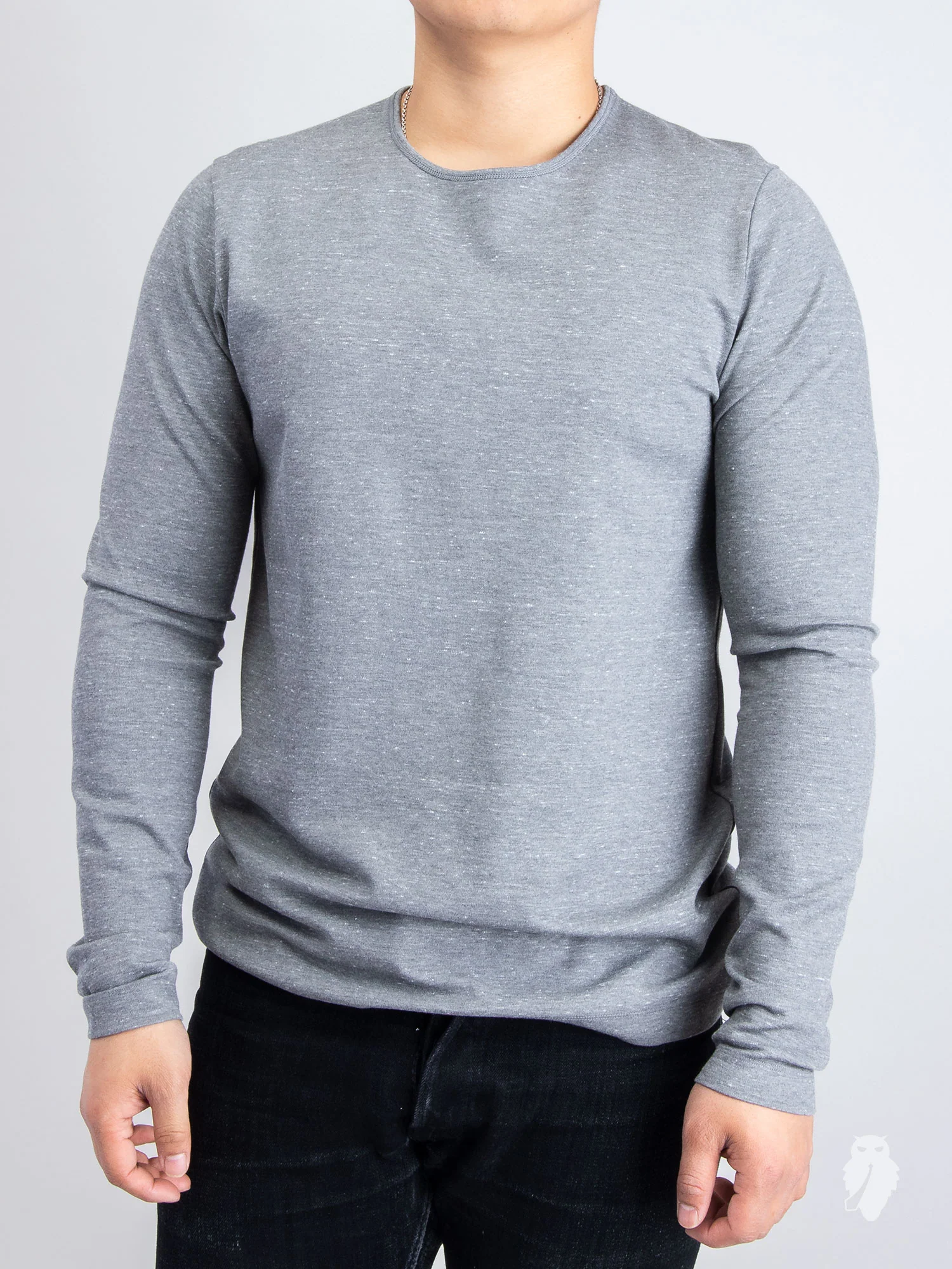 Signals Long Sleeve T-Shirt in Static Grey - Image 2